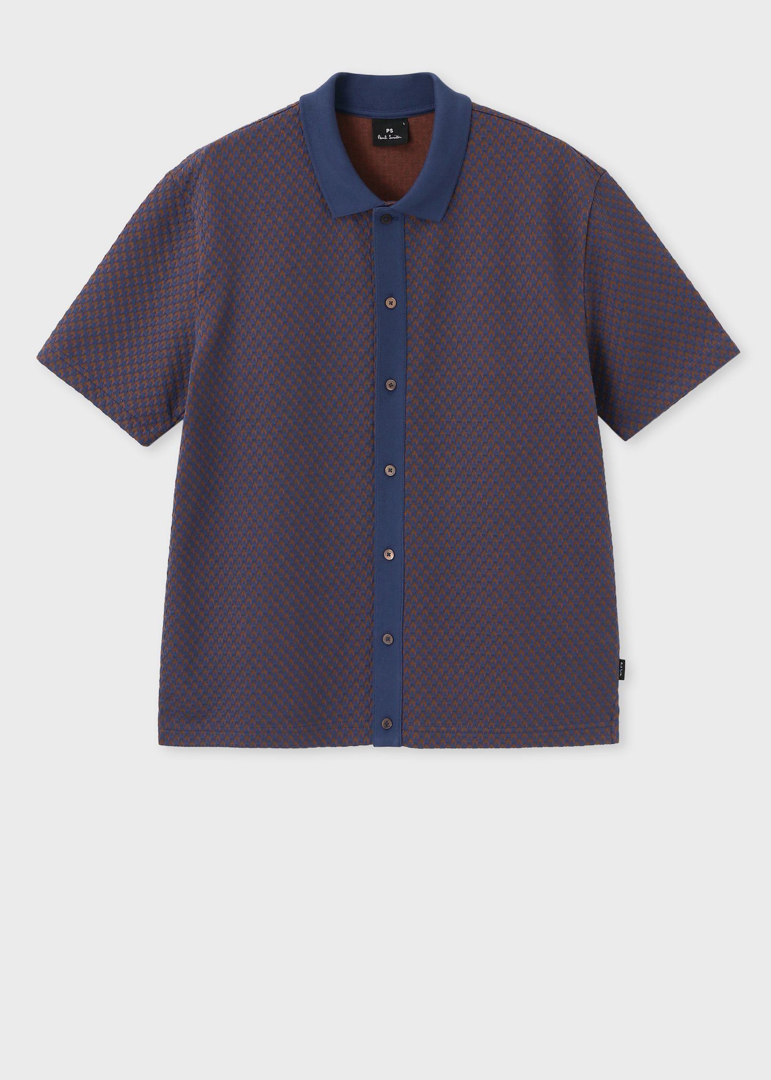 ジオメトリックジャカード ポロシャツ