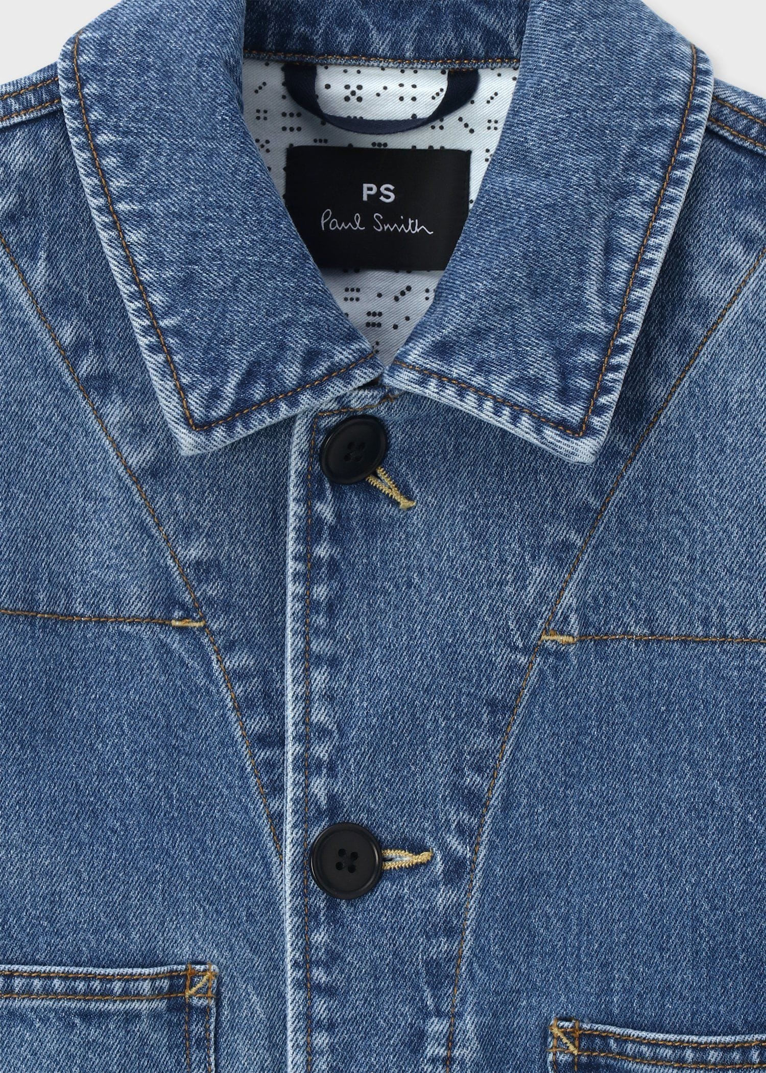 デニム アシンメトリーポケット カバーオール