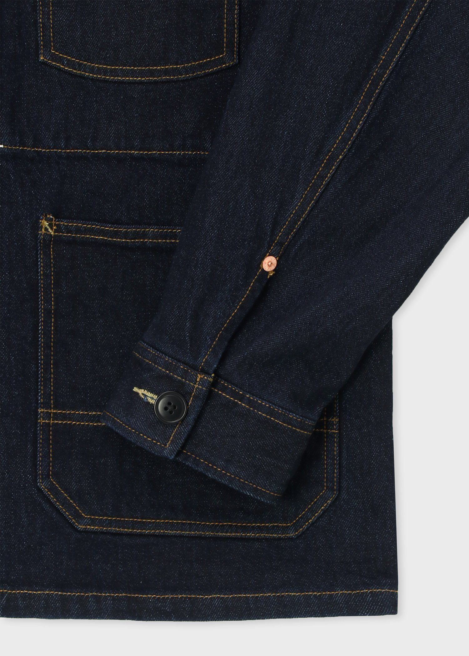 デニム アシンメトリーポケット カバーオール