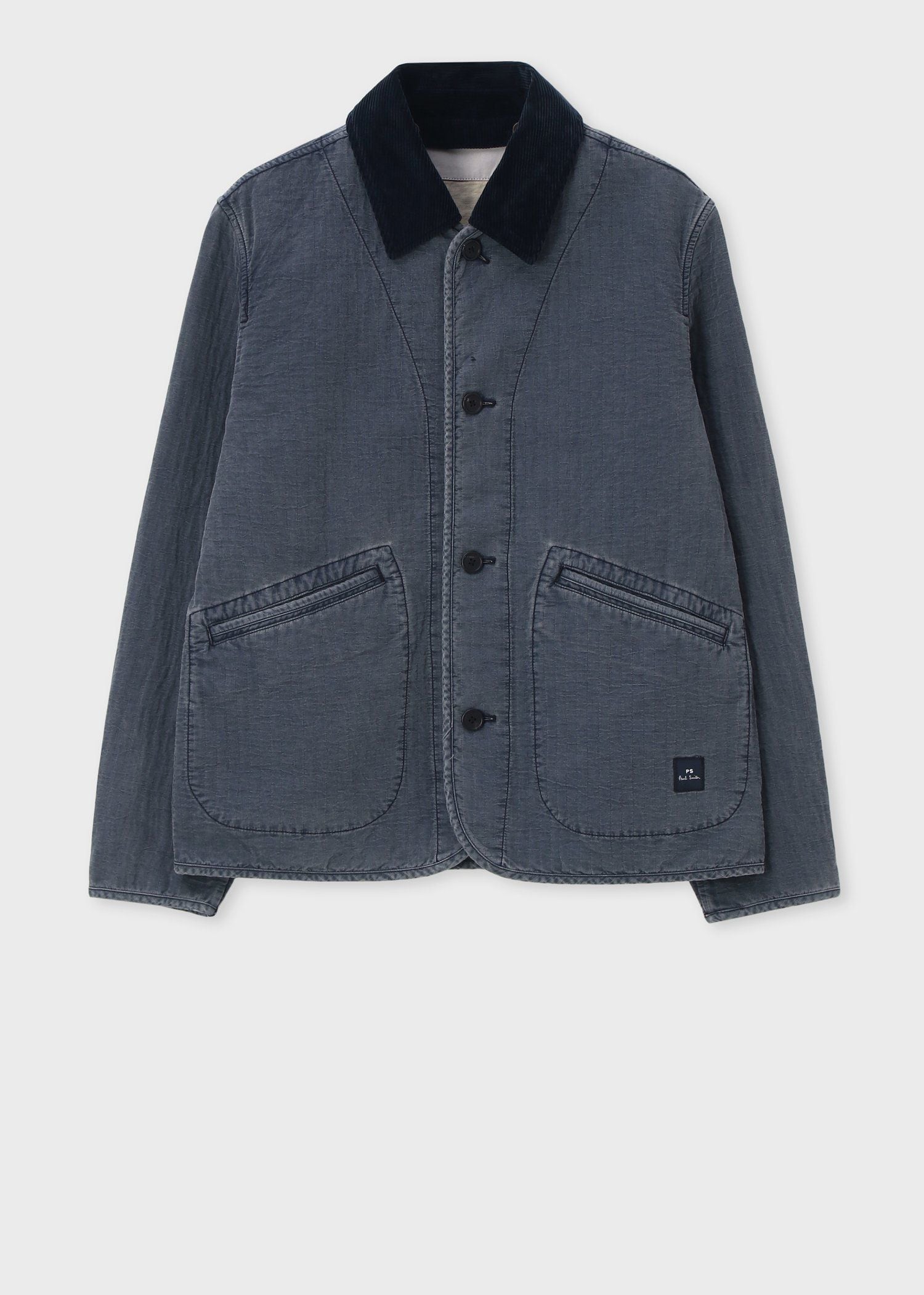 テクスチャードコットン デタッチャブルカラー カバーオール