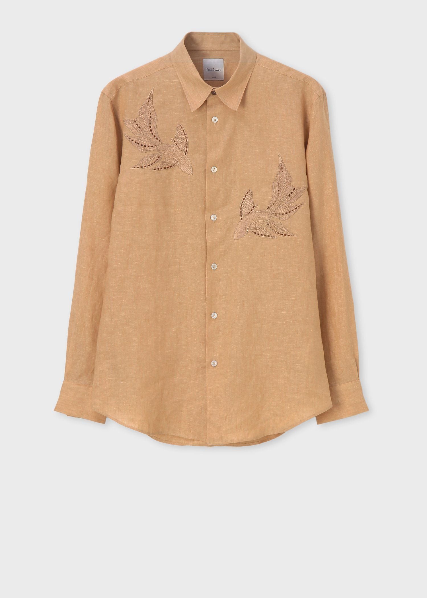 "La Peche" リネン 長袖シャツ