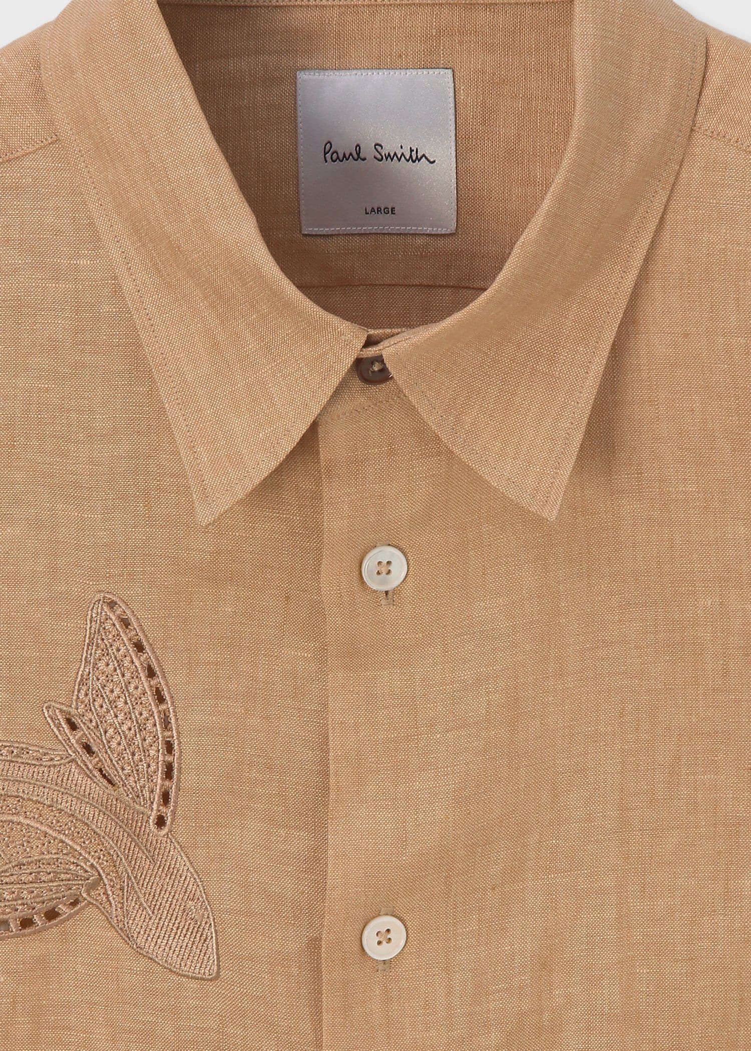 "La Peche" リネン 長袖シャツ