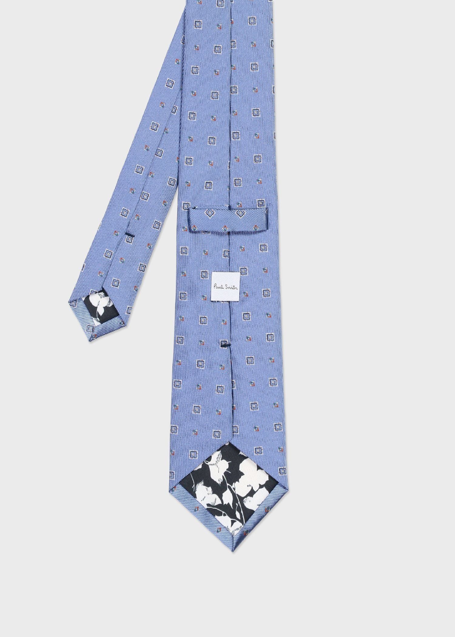 スクエアジオメトリック タイ