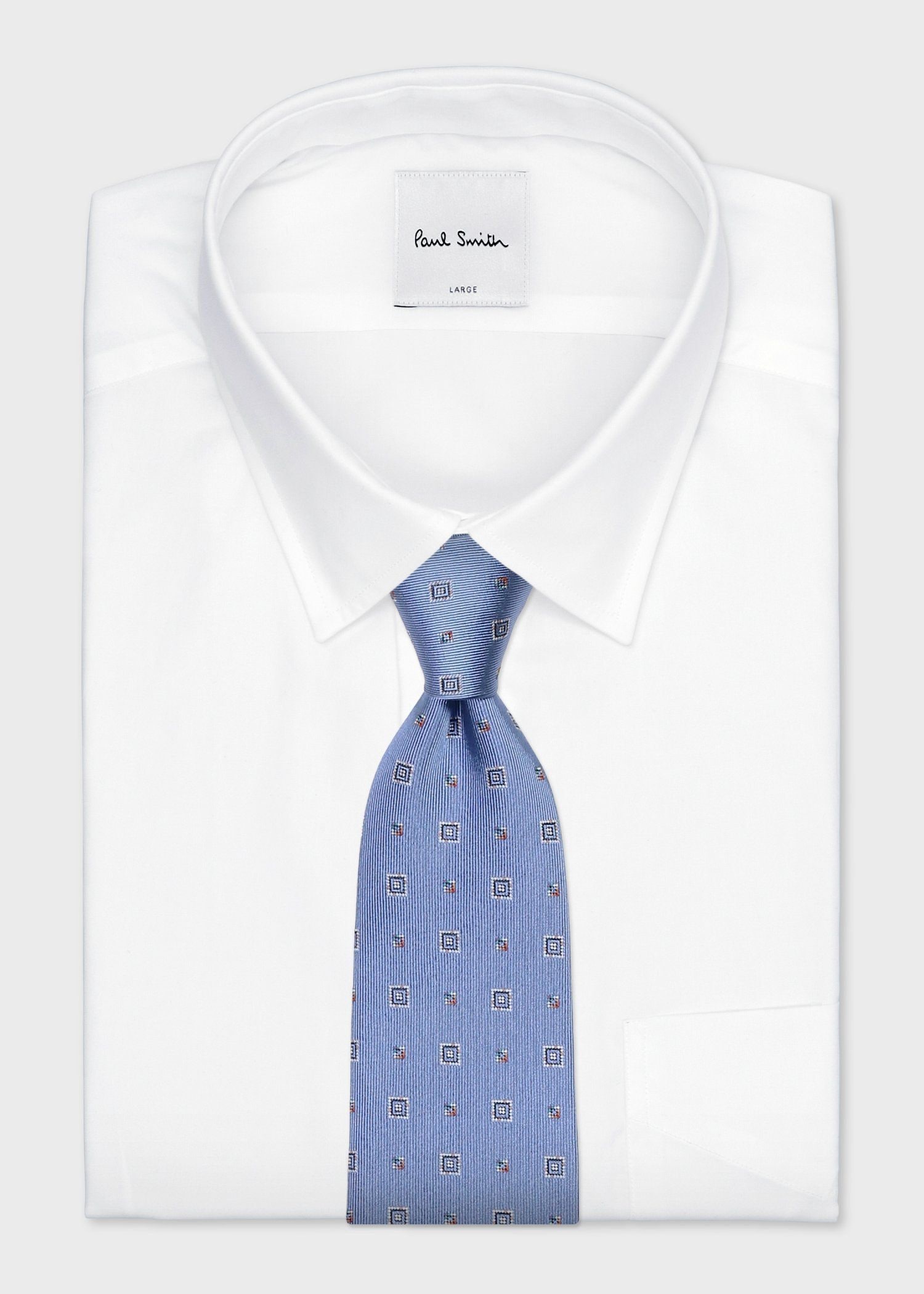 スクエアジオメトリック タイ