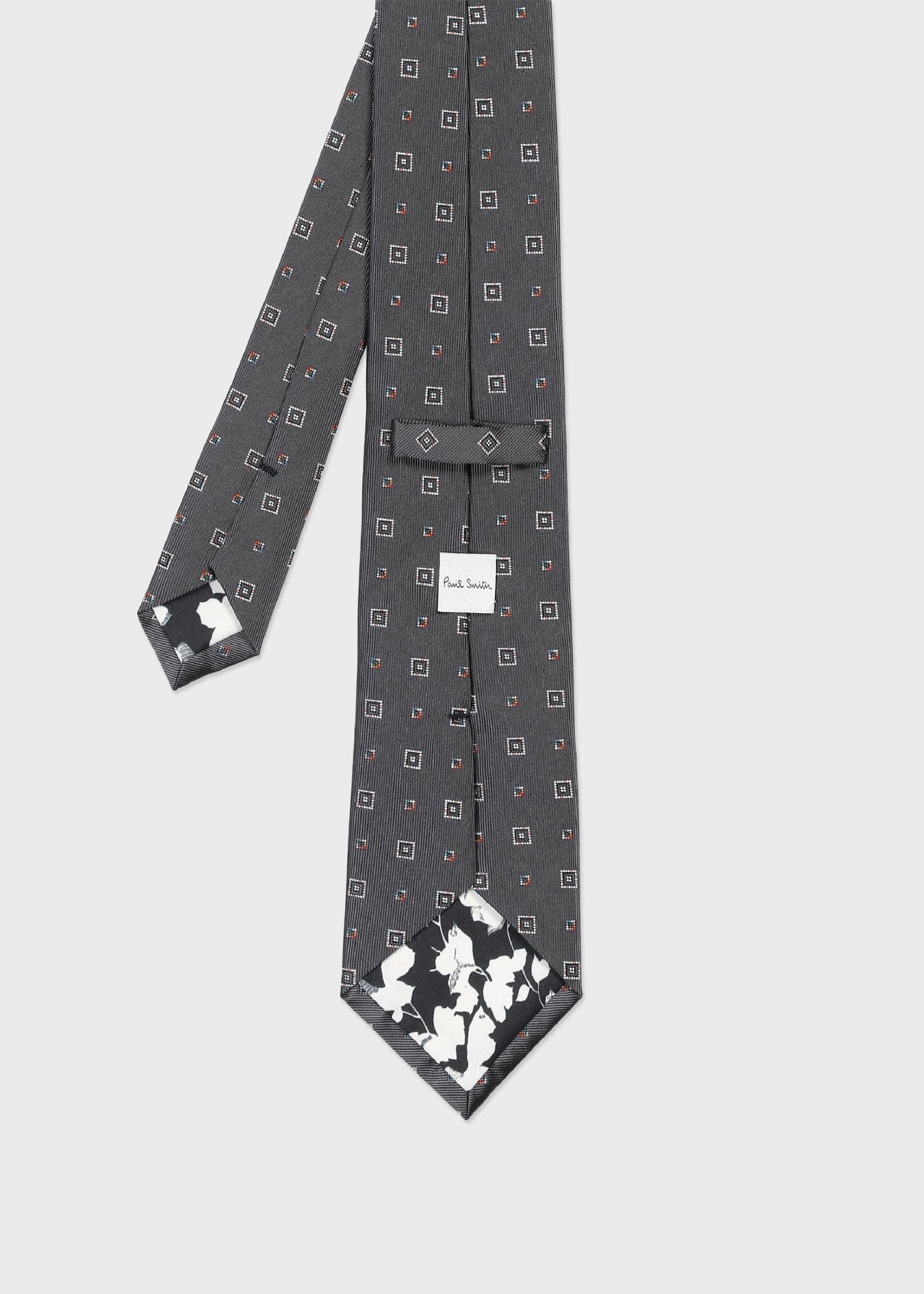 スクエアジオメトリック タイ