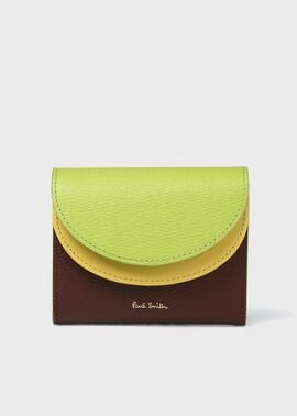 カラーブロック 2つ折り財布