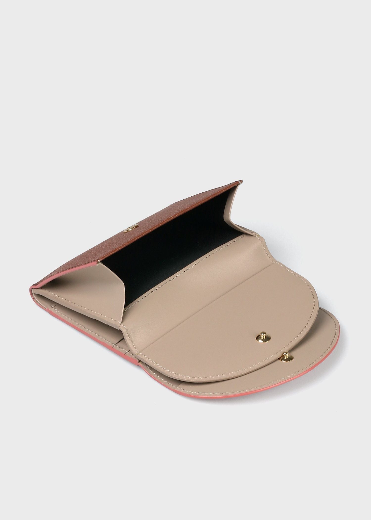 カラーブロック 2つ折り財布