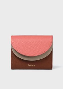 カラーブロック 2つ折り財布