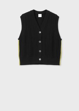 ウィメンズ ミックスパターン ニットベスト