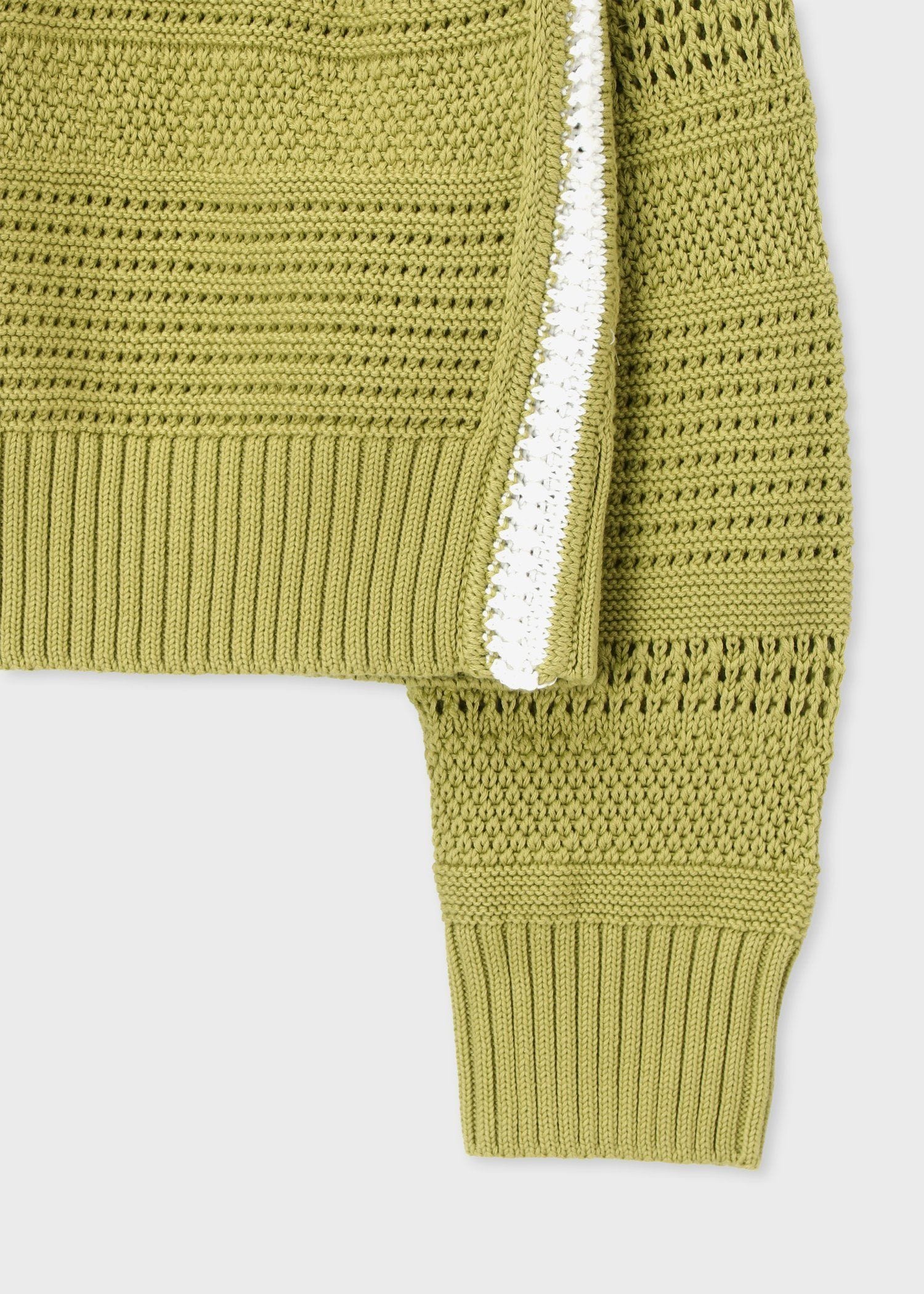 ウィメンズ ミックスパターン クルーネックニット