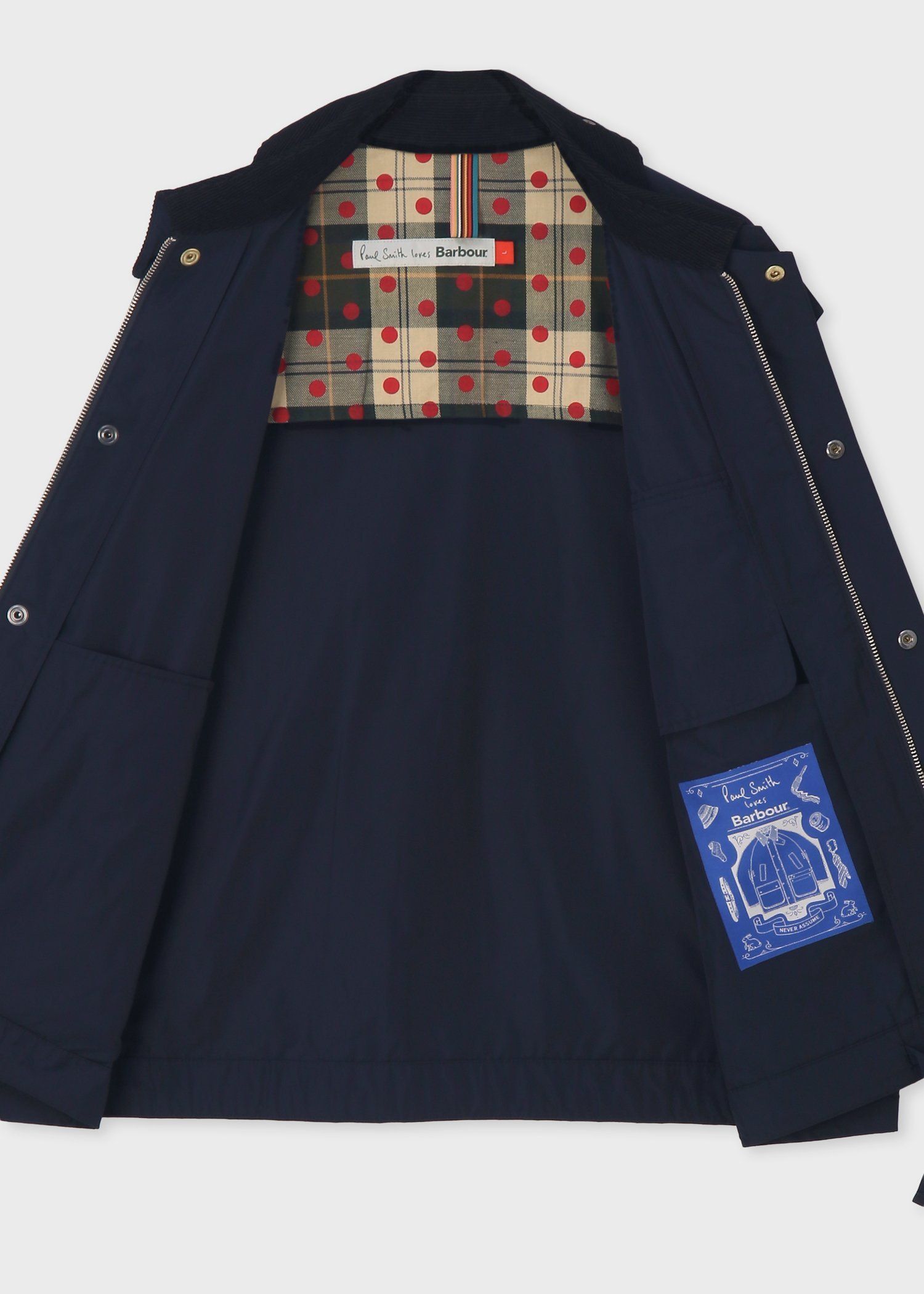 Paul Smith Loves Barbour "Transport" ポリエステルジャケット