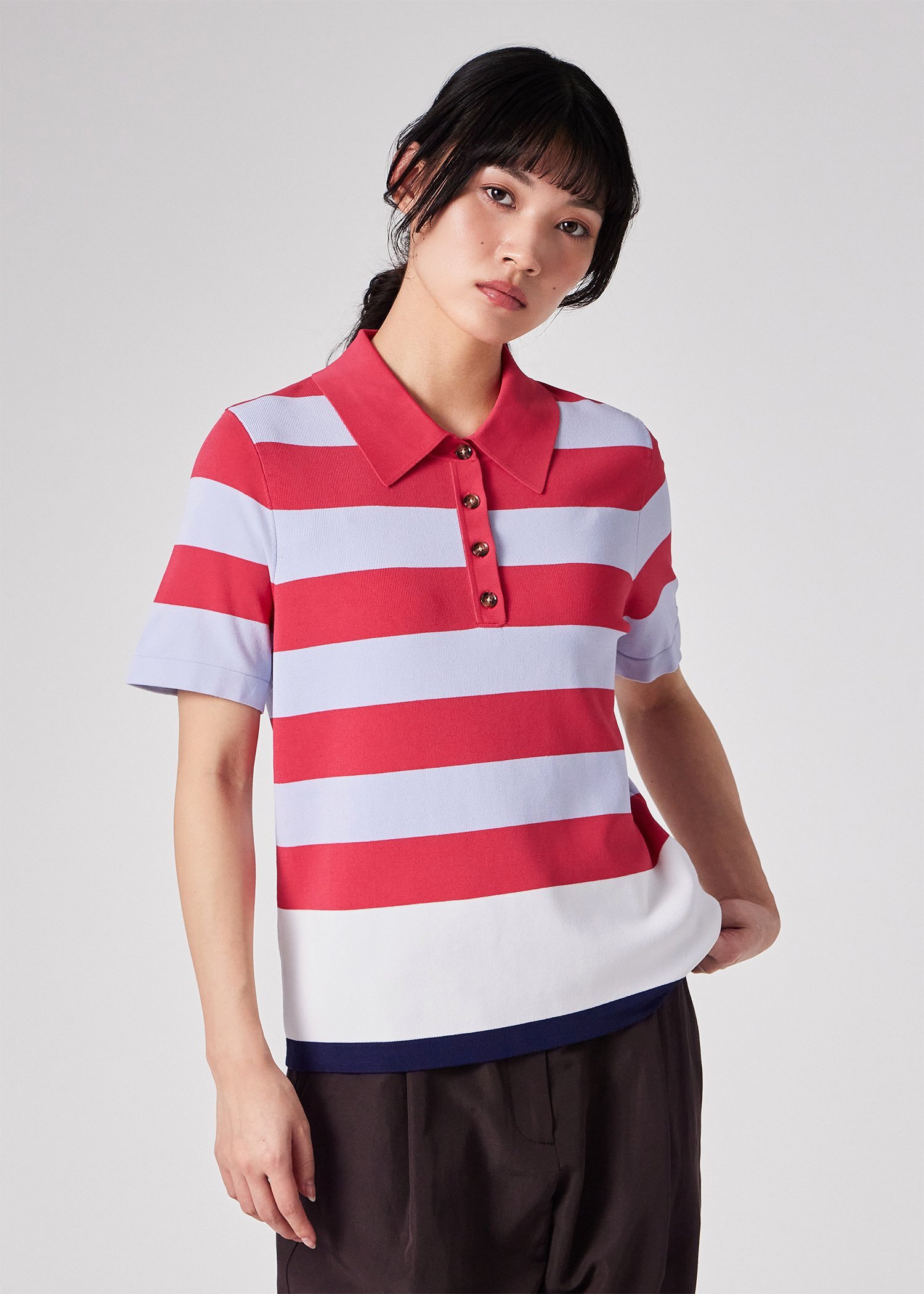 ウィメンズ Paul Smith Loves Barbour "Felton Knitted" ポロシャツ