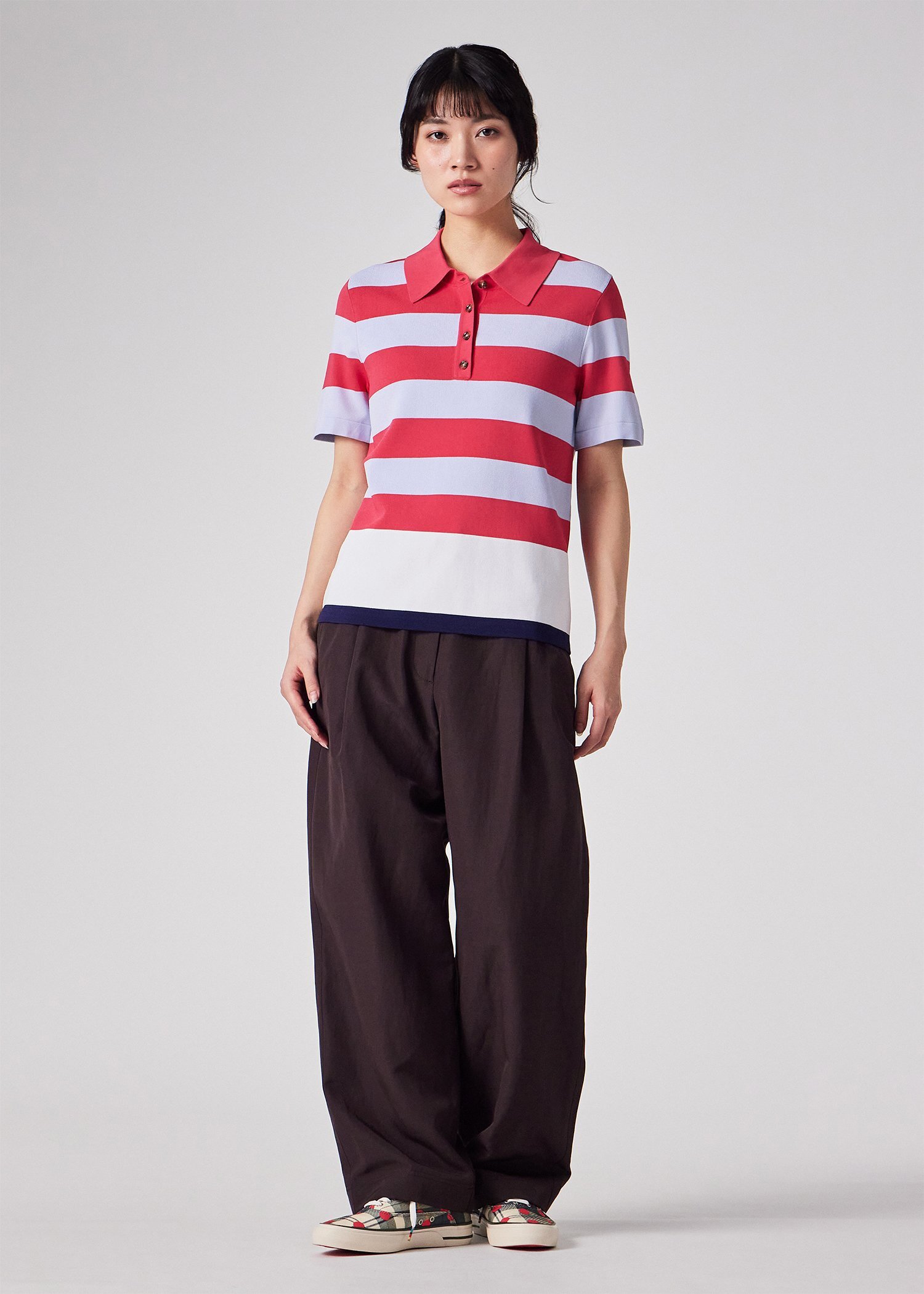 ウィメンズ Paul Smith Loves Barbour "Felton Knitted" ポロシャツ