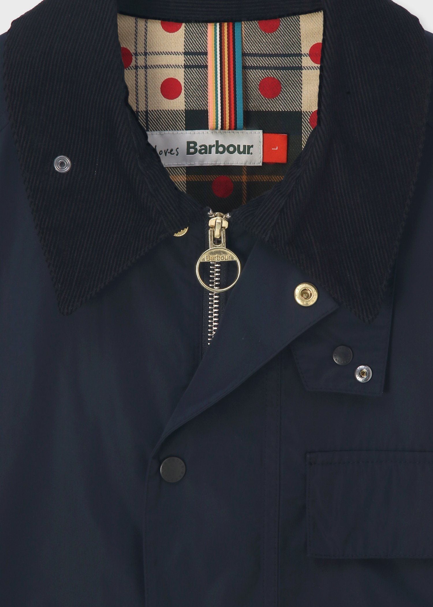 ウィメンズ Paul Smith Loves Barbour "Transport" ポリエステルジャケット