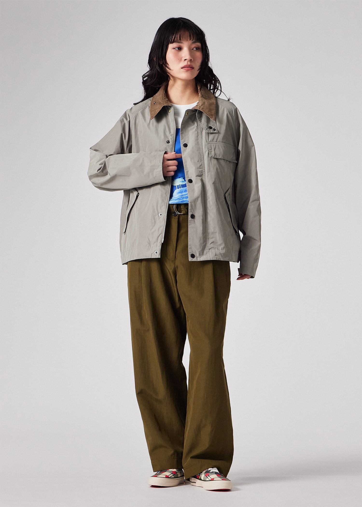 ウィメンズ Paul Smith Loves Barbour "Transport" ポリエステルジャケット