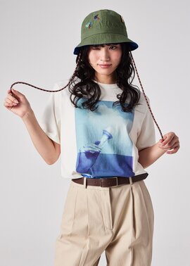 ウィメンズ Paul Smith Loves Barbour "Lure" バケットハット