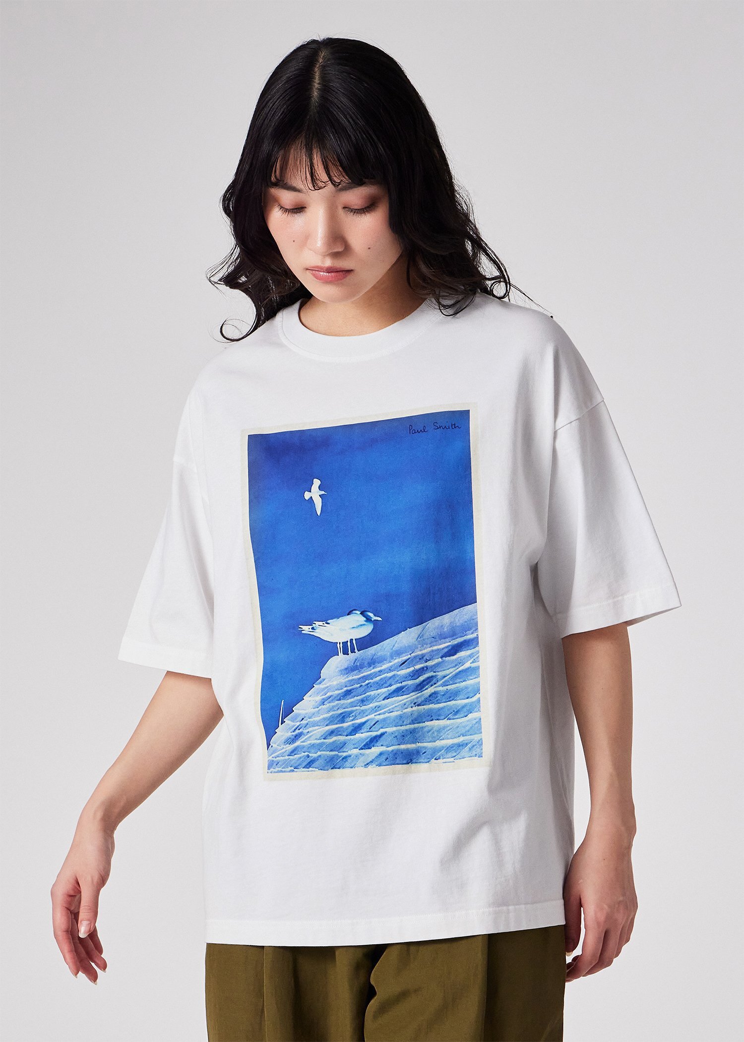 ウィメンズ Paul Smith Loves Barbour "Tenby" Tシャツ