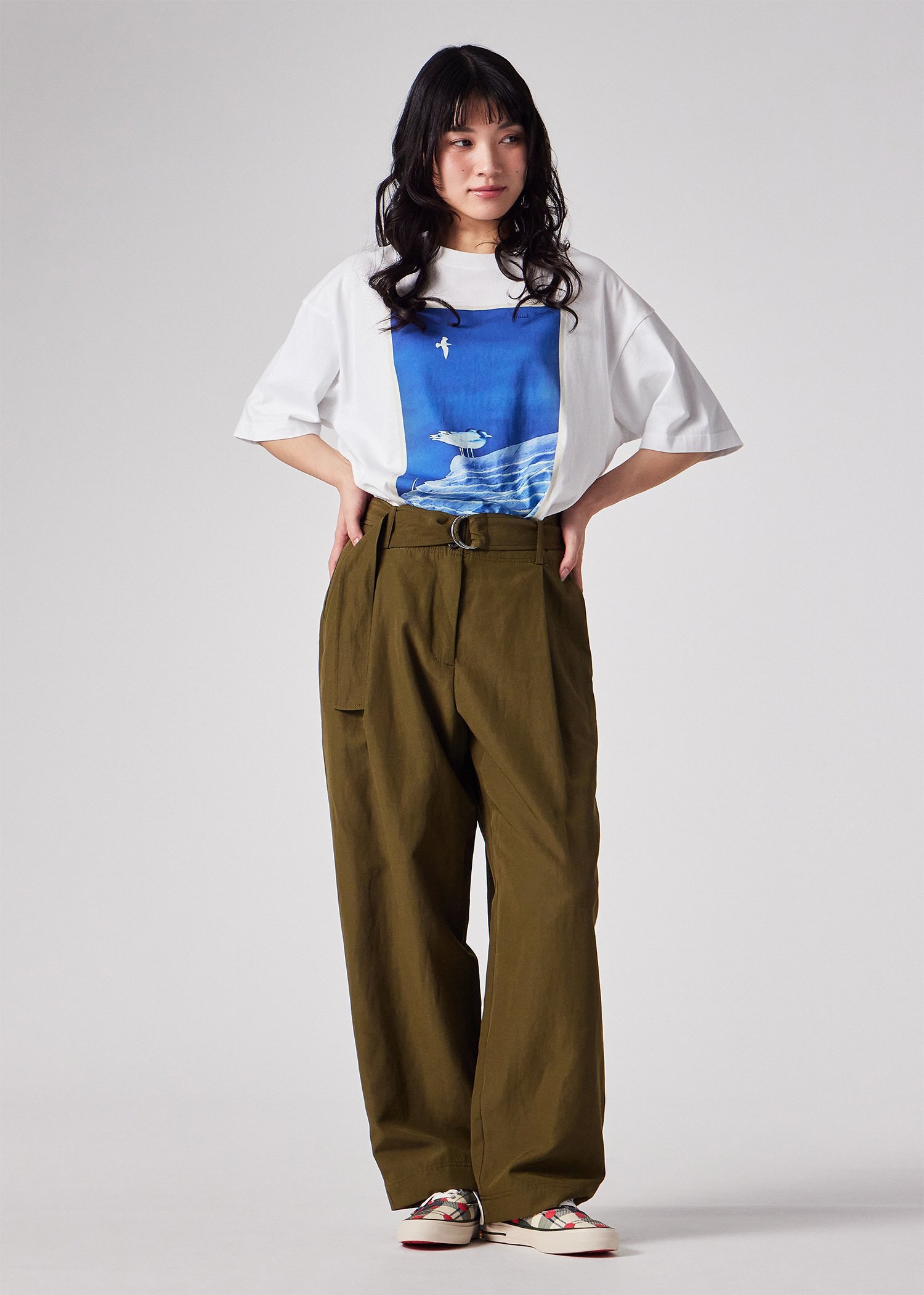 ウィメンズ Paul Smith Loves Barbour "Tenby" Tシャツ