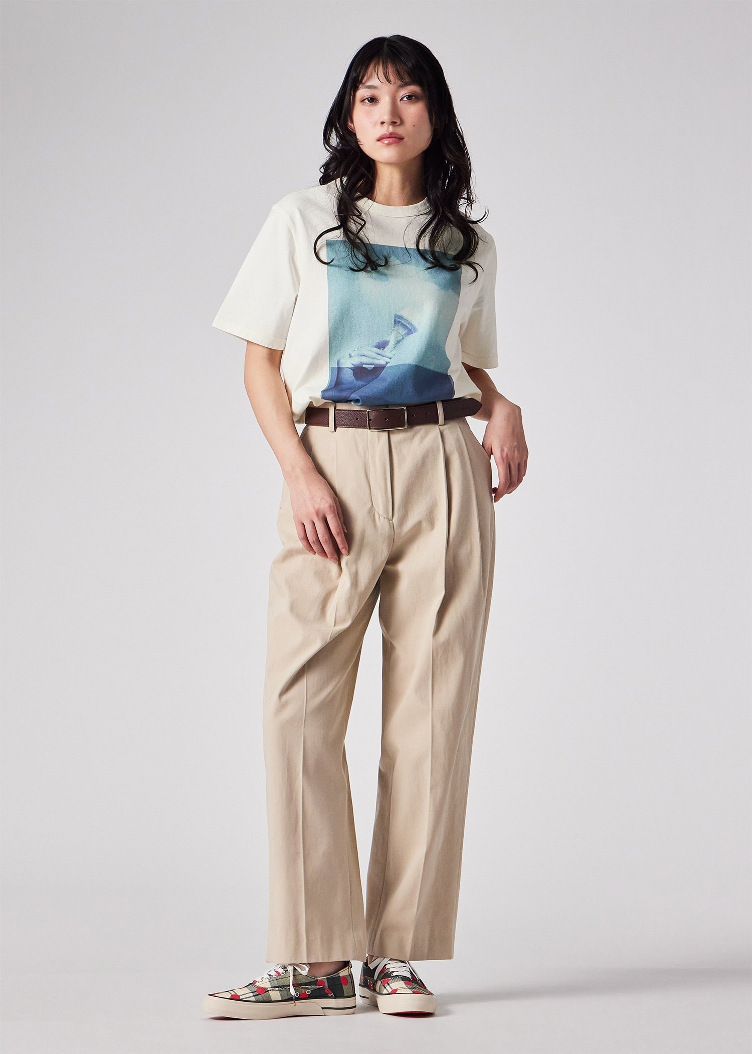 ウィメンズ Paul Smith Loves Barbour "Scoop" Tシャツ