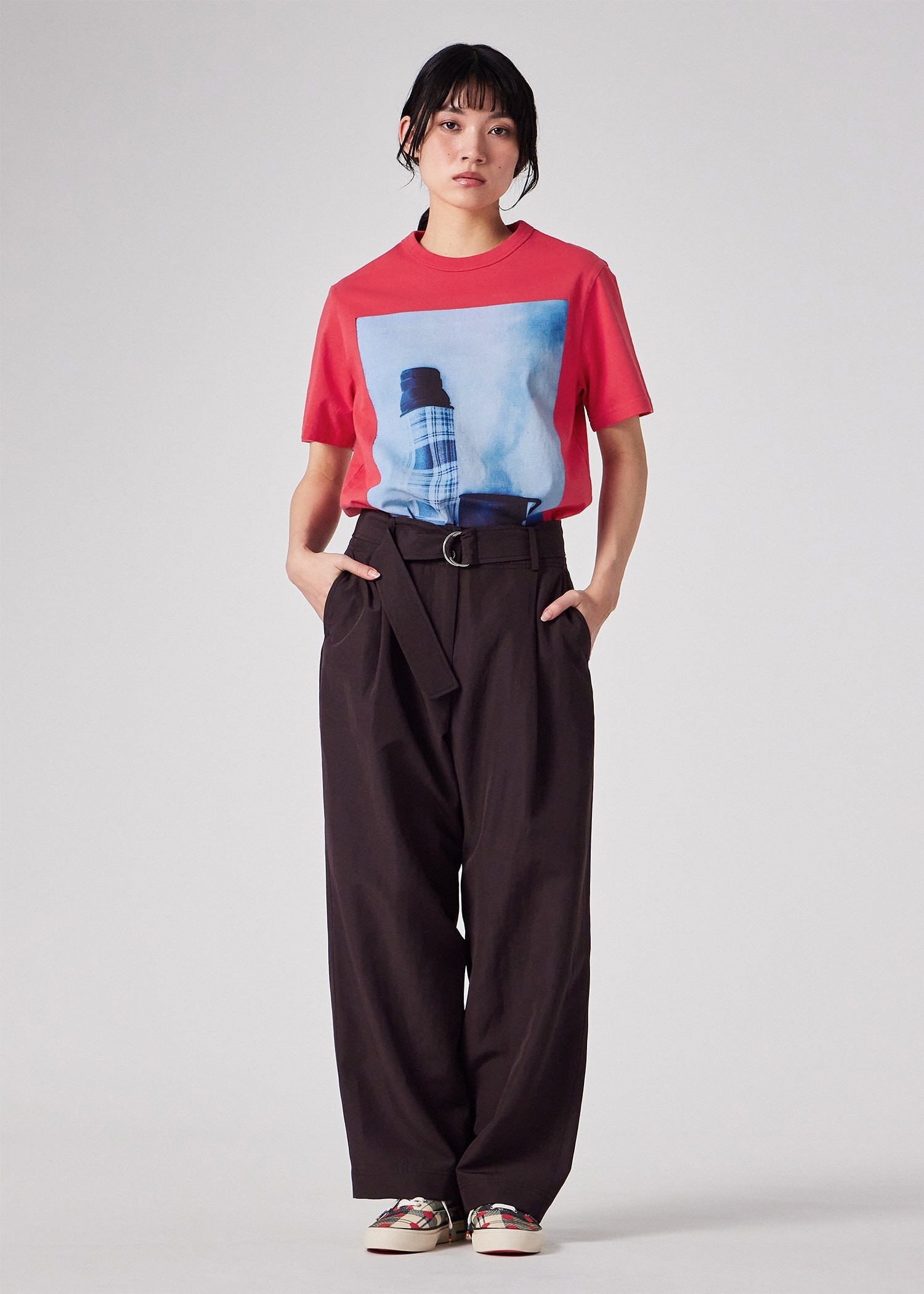 ウィメンズ Paul Smith Loves Barbour "Crosby" Tシャツ