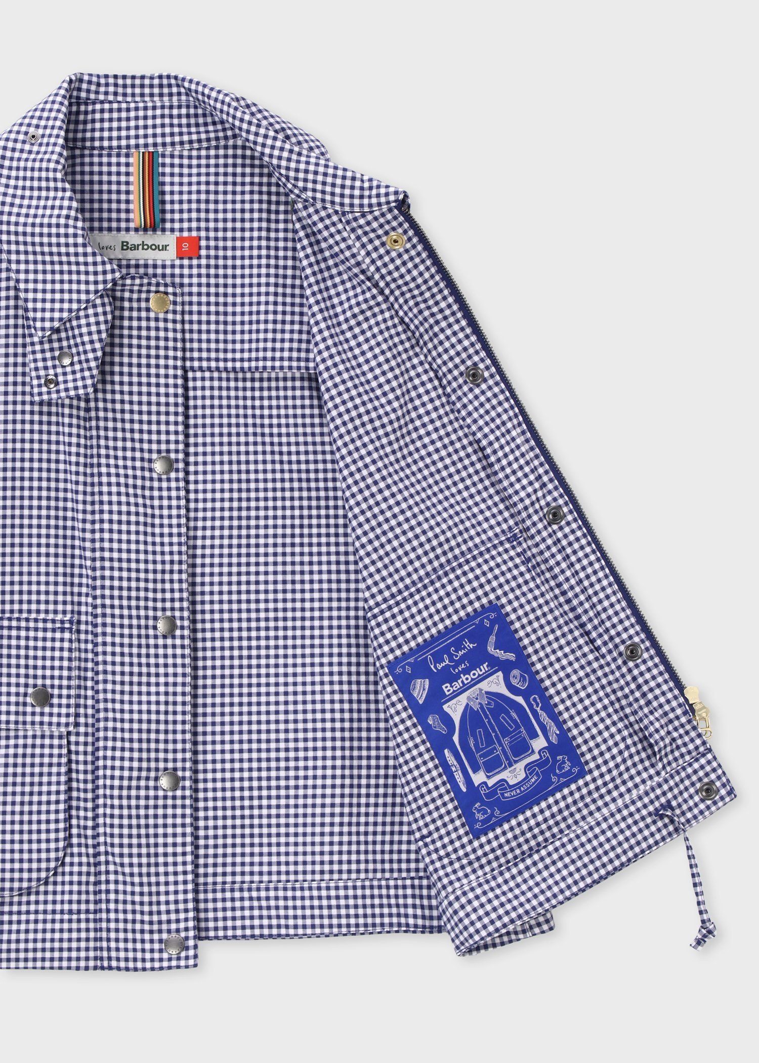 ウィメンズ Paul Smith Loves Barbour "Gingham Spey" コットンジャケット