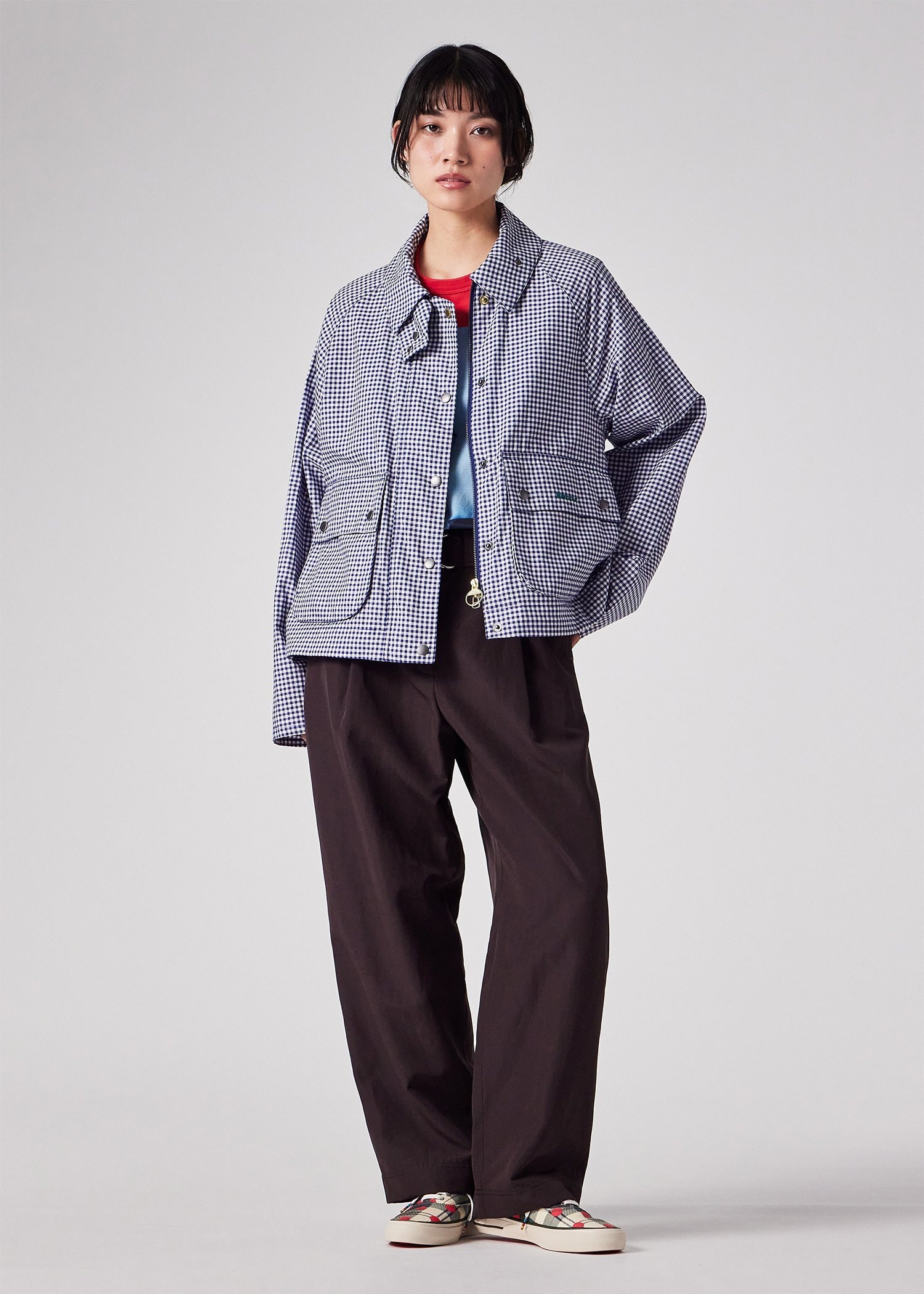 ウィメンズ Paul Smith Loves Barbour "Gingham Spey" コットンジャケット