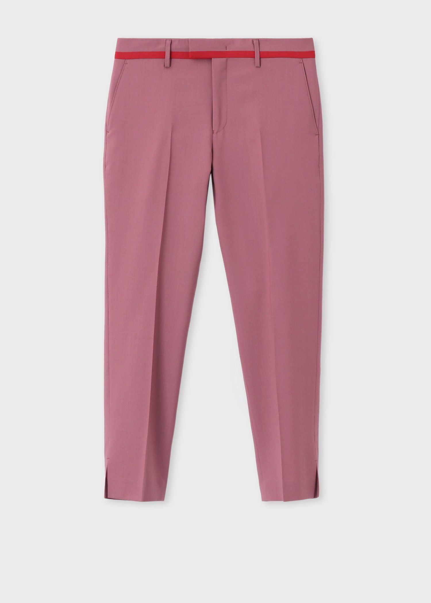 カラーウール テーパードトラウザーズ