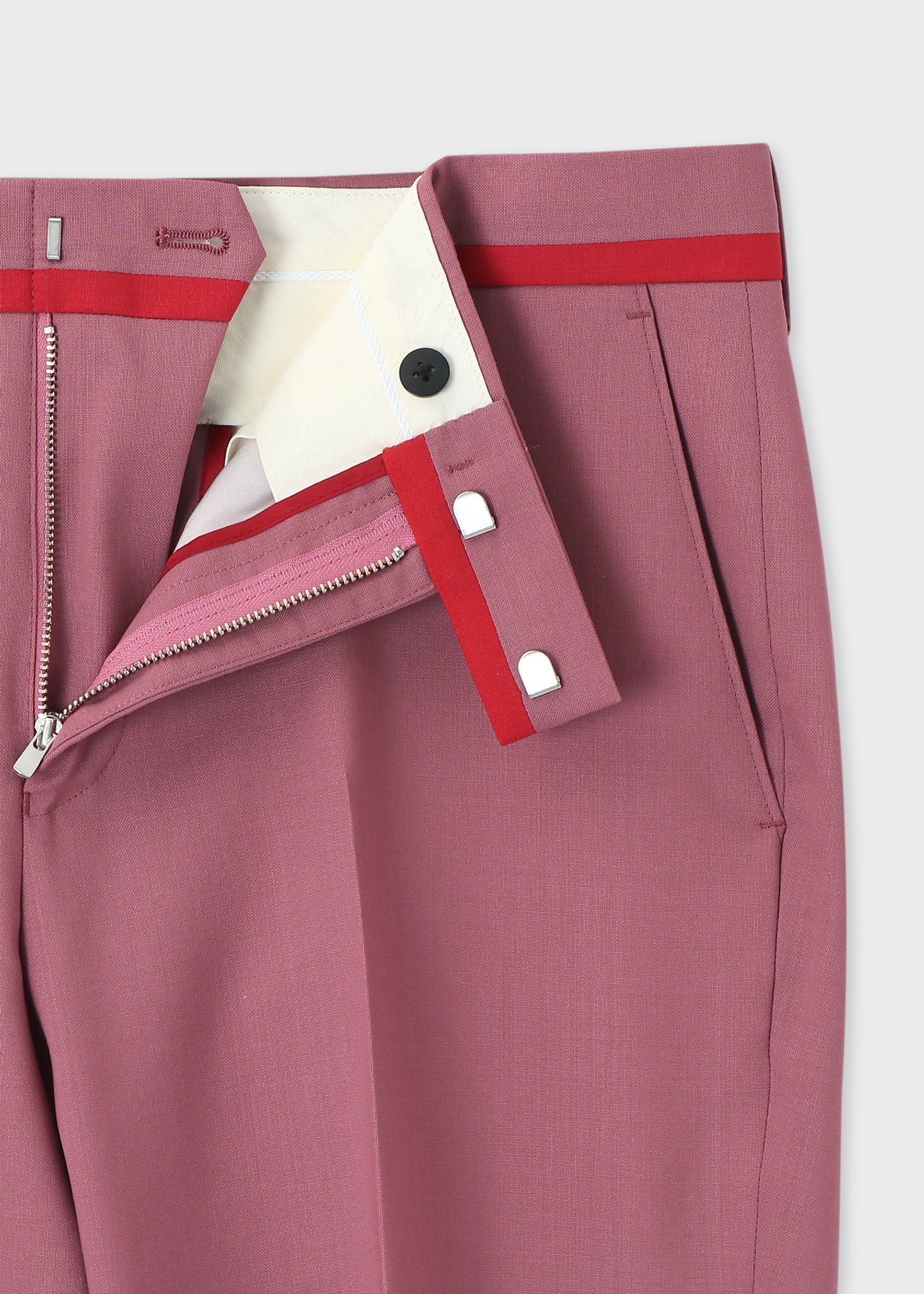 カラーウール テーパードトラウザーズ