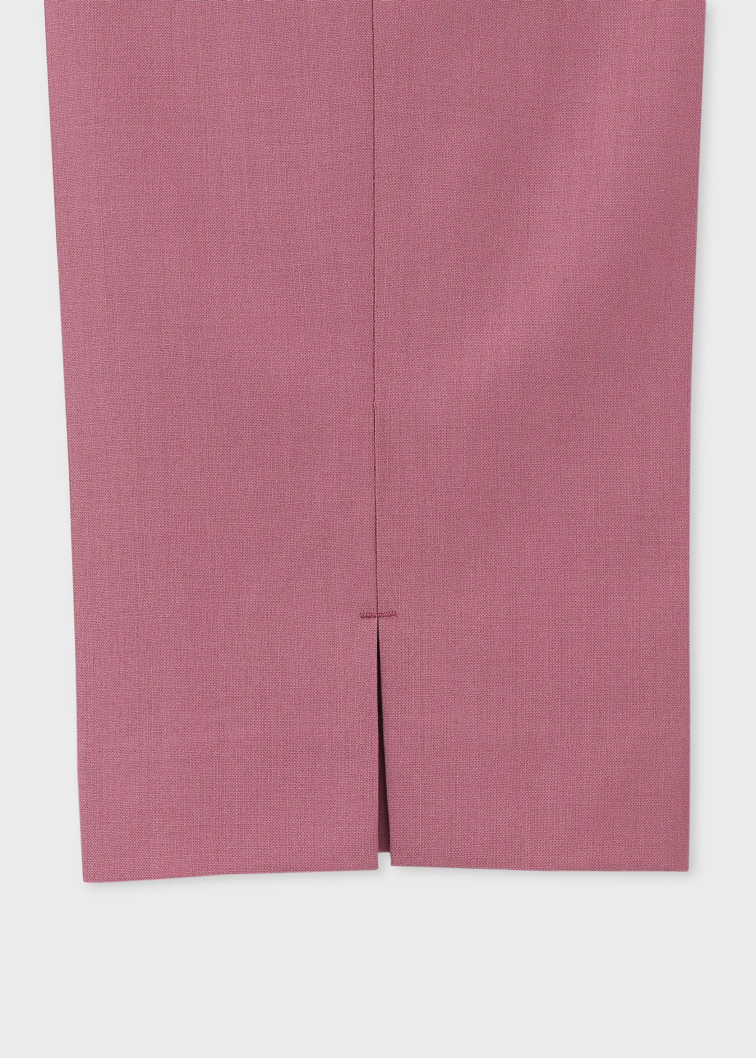 カラーウール テーパードトラウザーズ