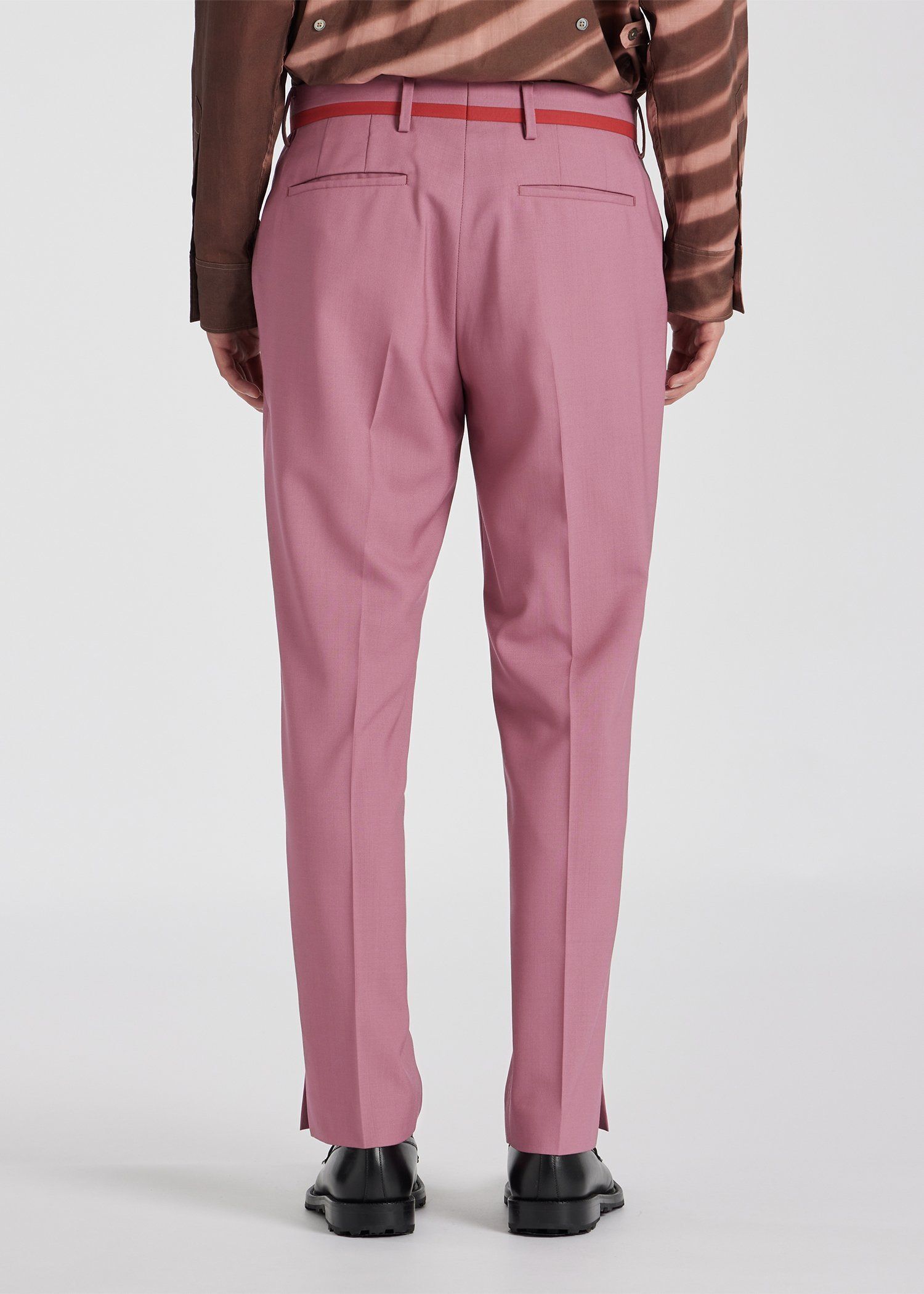 カラーウール テーパードトラウザーズ