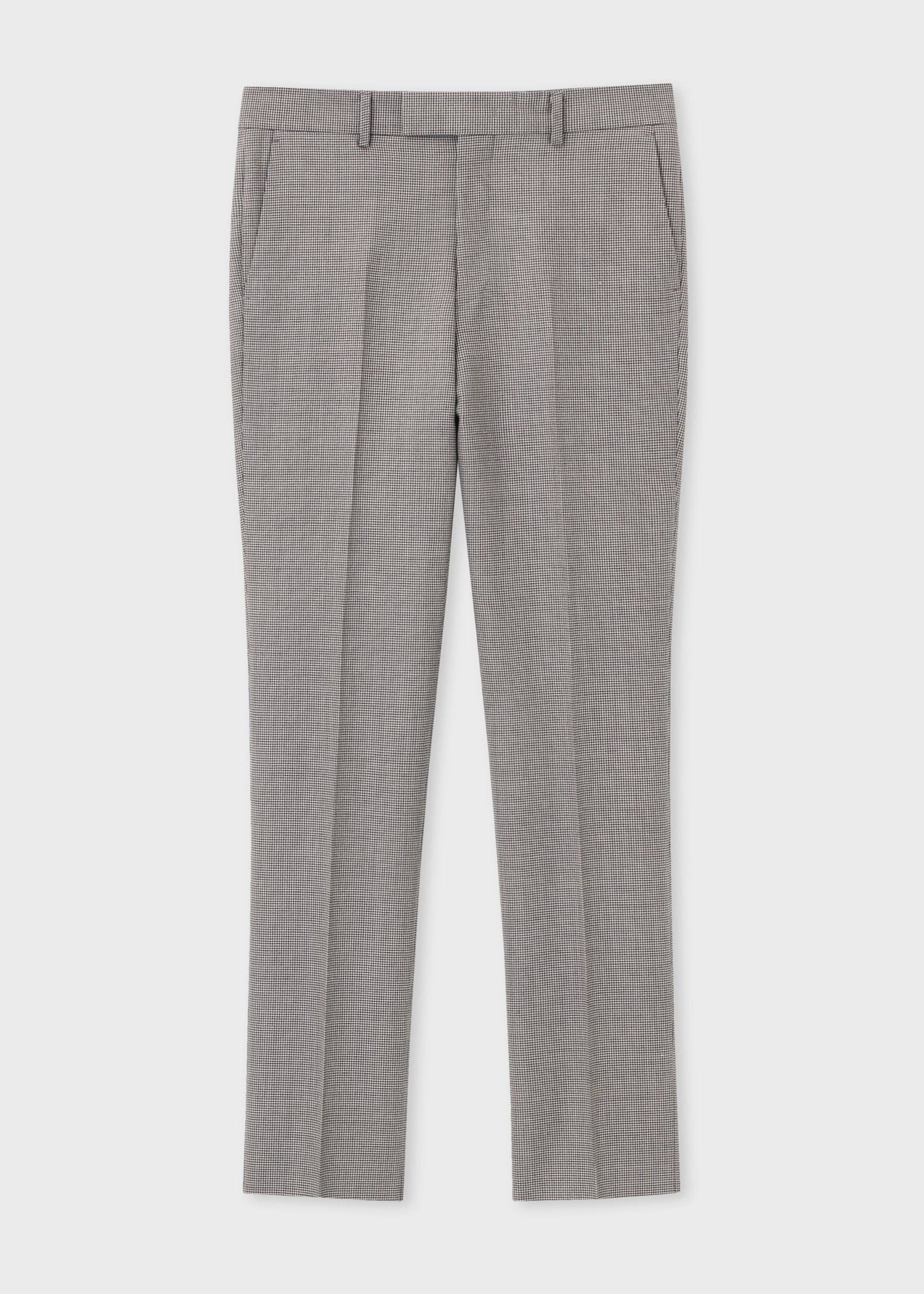 クラシックハウンドトゥース テーパード トラウザーズ