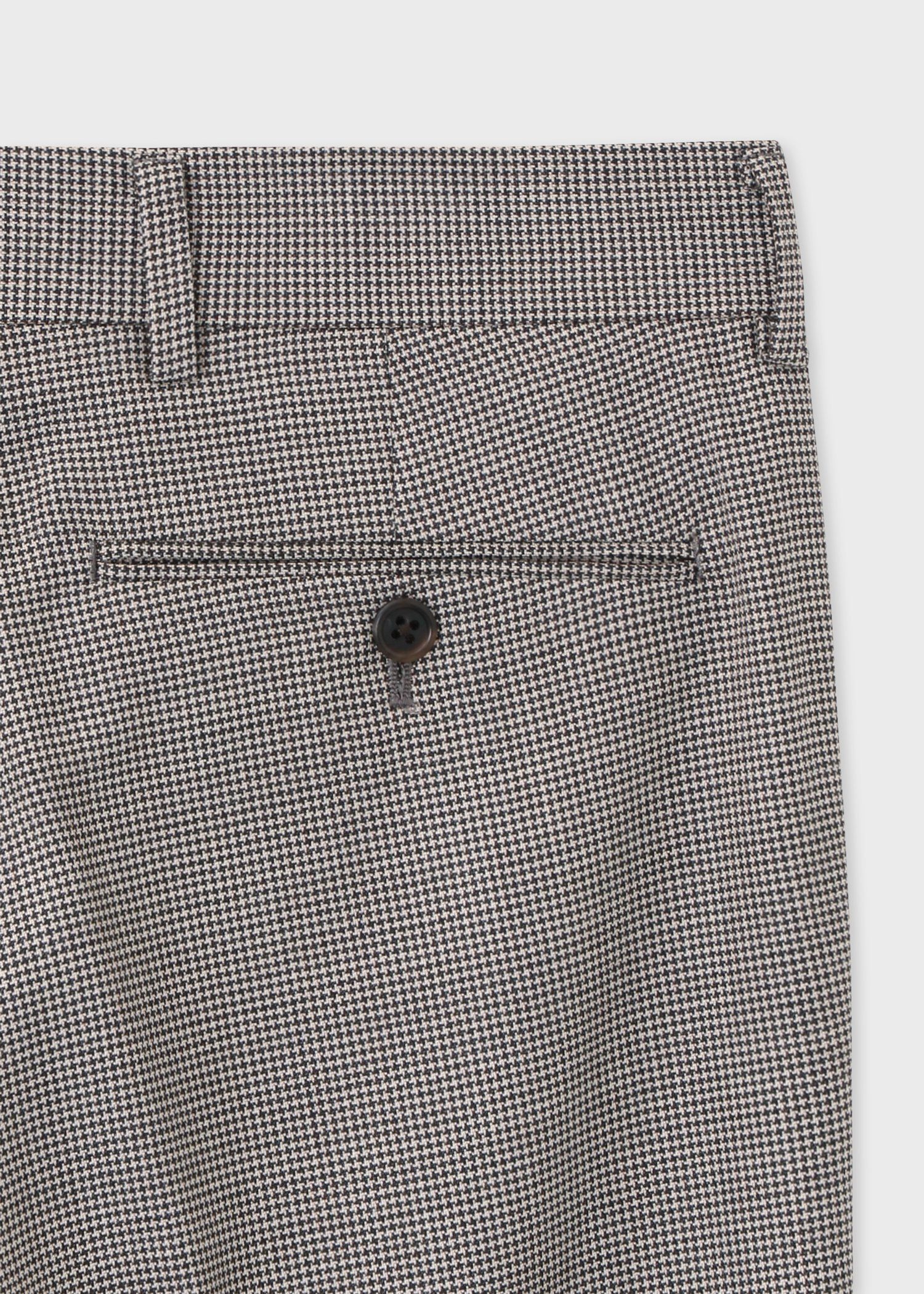 クラシックハウンドトゥース テーパード トラウザーズ