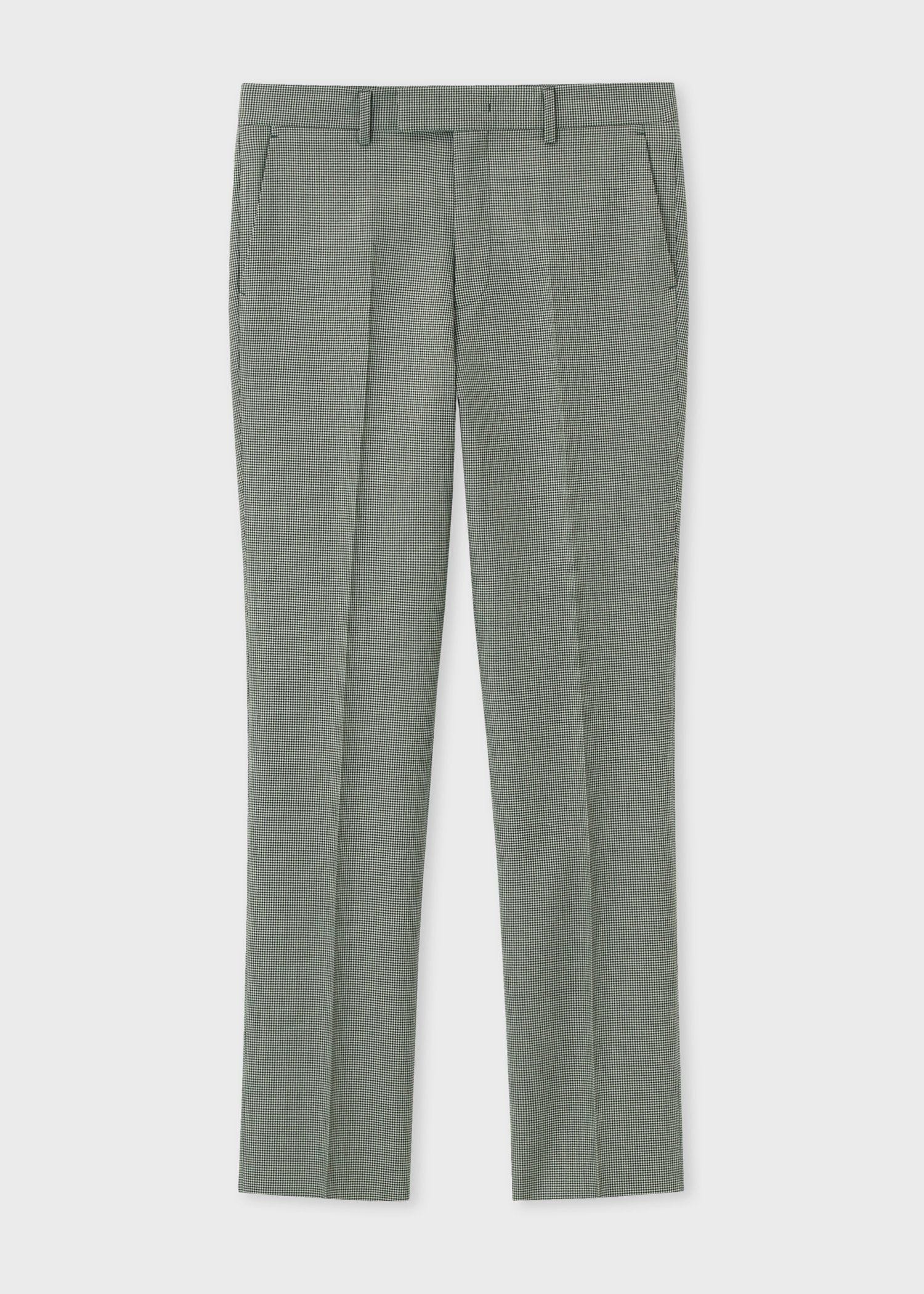 クラシックハウンドトゥース テーパード トラウザーズ