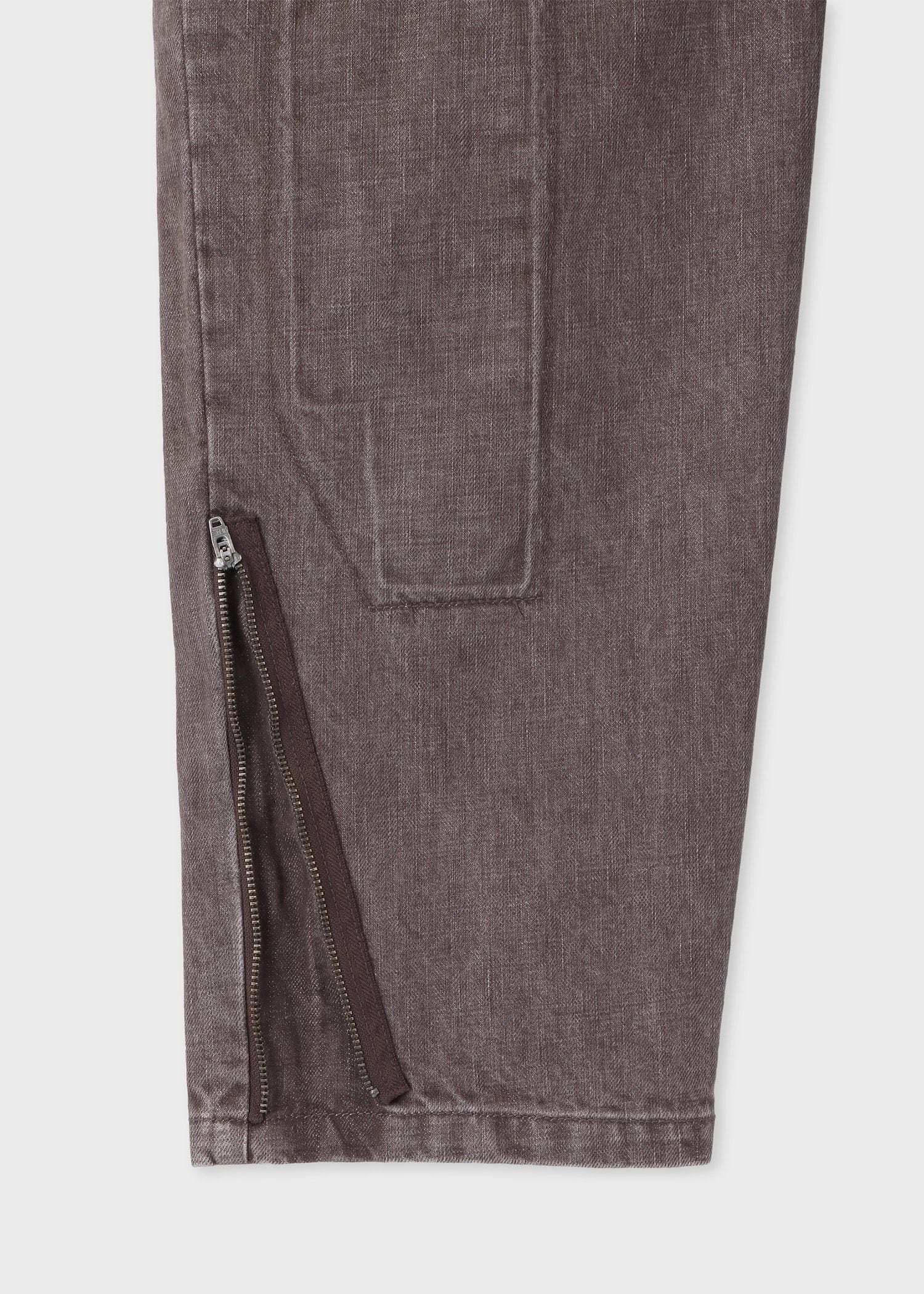 RED EAR ヘムジップ デニムタックパンツ