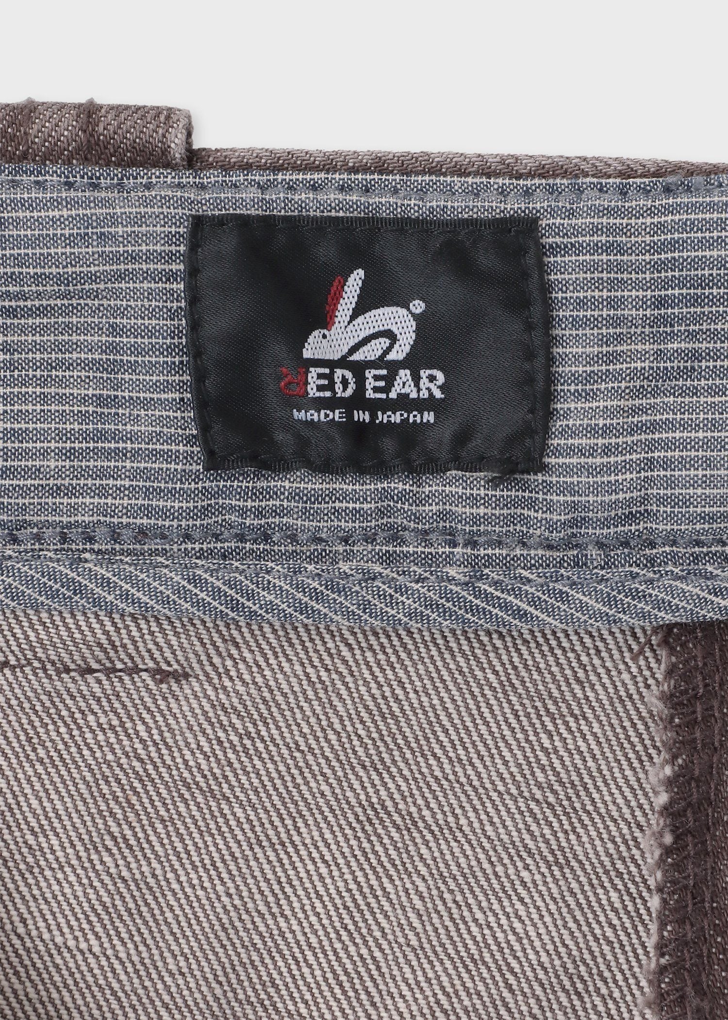 RED EAR ヘムジップ デニムタックパンツ