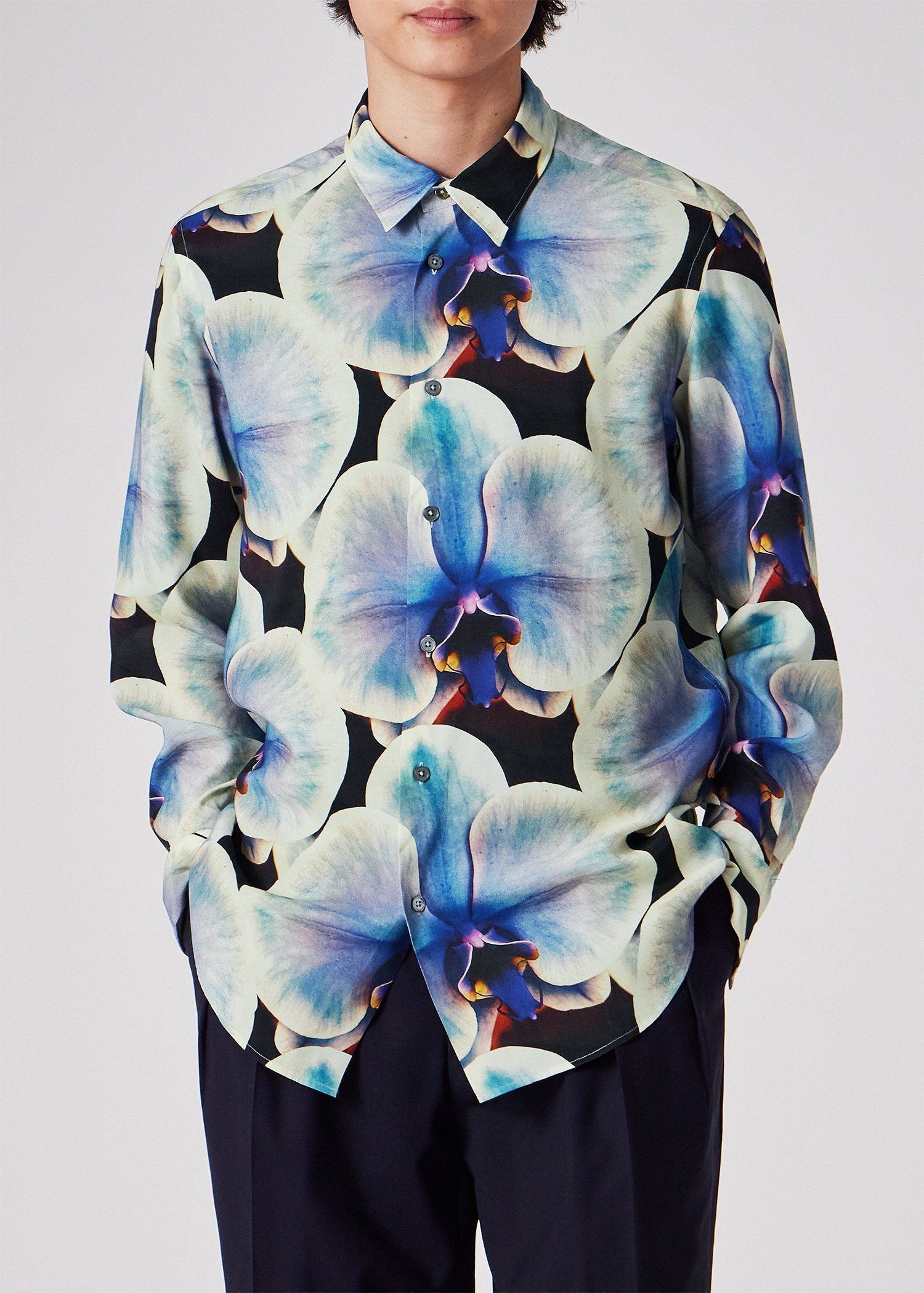 "Orchid" プリントシャツ