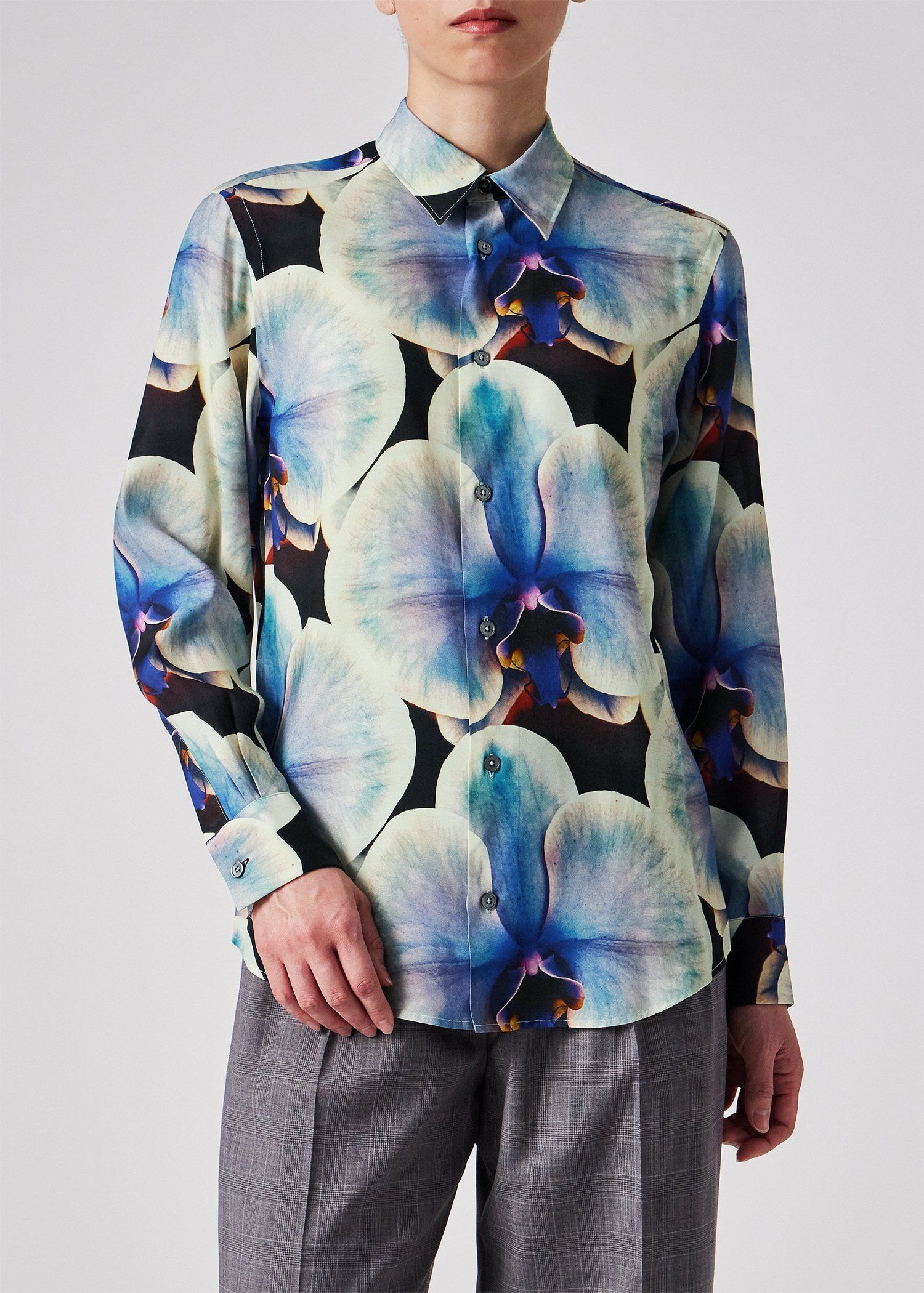 "Orchid" プリントシャツ
