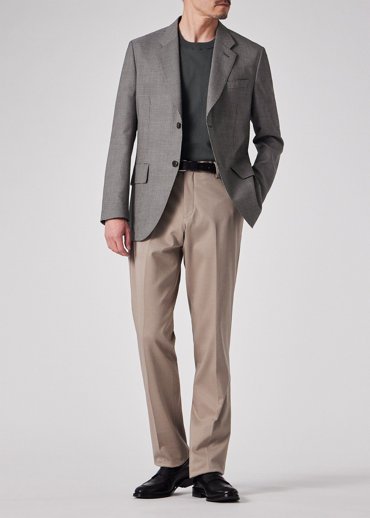 クラシックハウンドトゥース シングル2Bジャケット