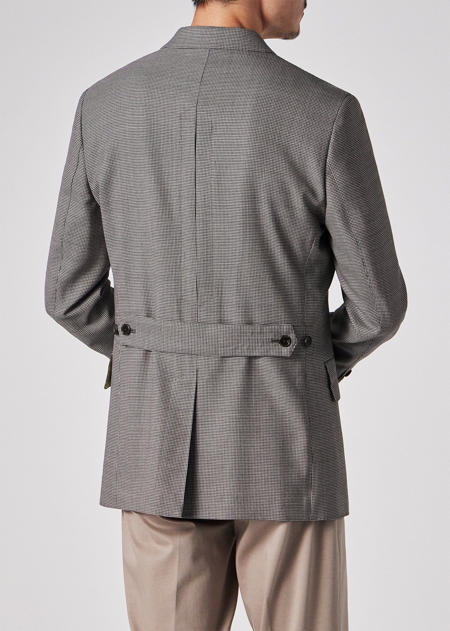 クラシックハウンドトゥース シングル2Bジャケット