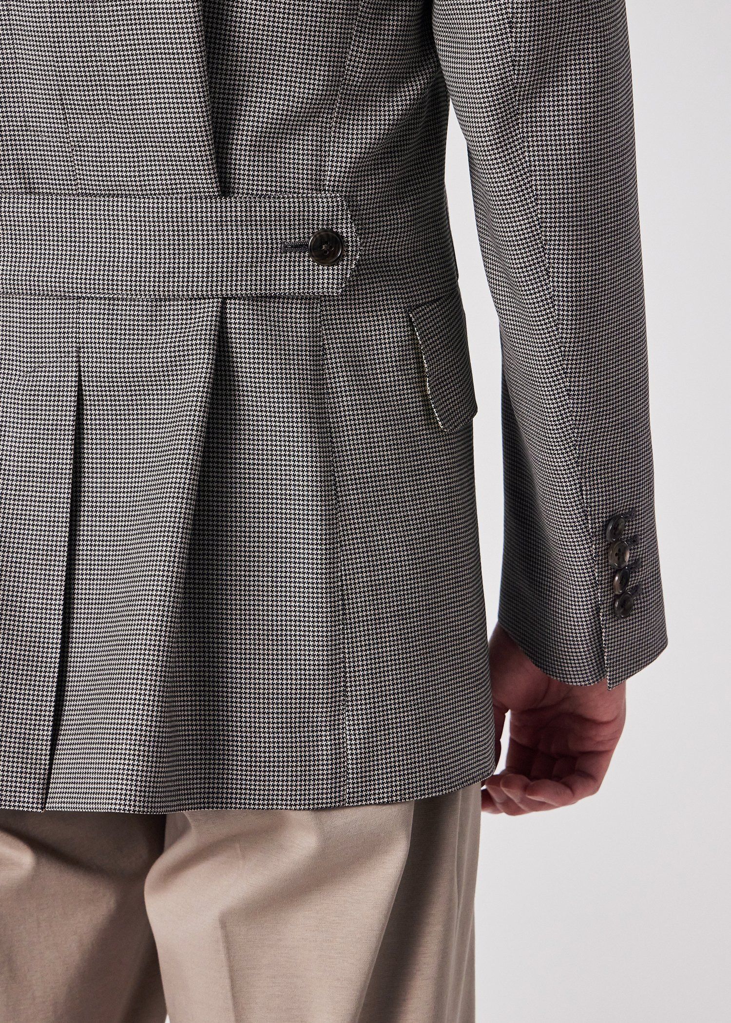 クラシックハウンドトゥース シングル2Bジャケット