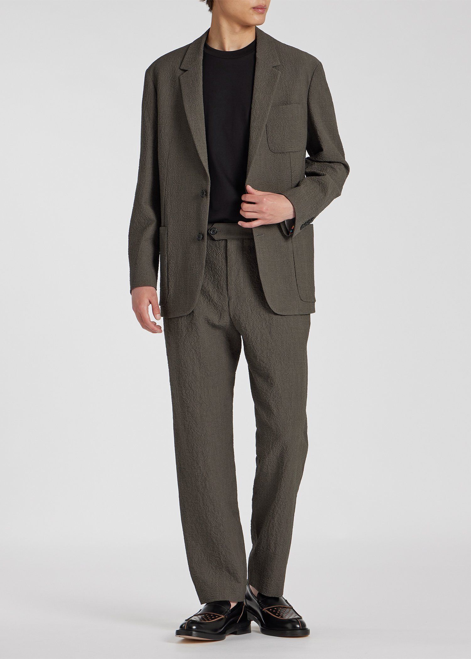 ウールシアサッカー シングル2B ジャケット