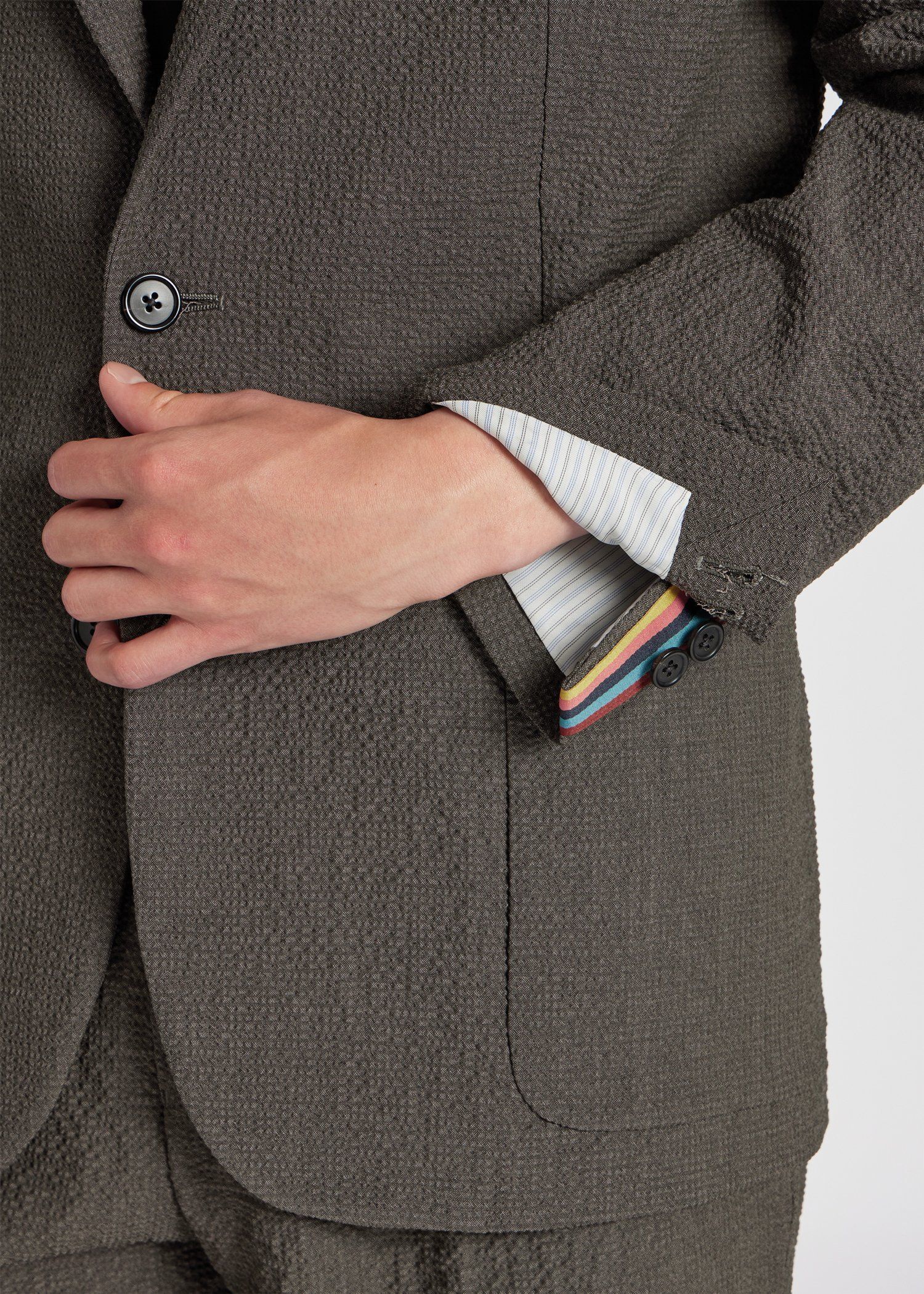 ウールシアサッカー シングル2B ジャケット