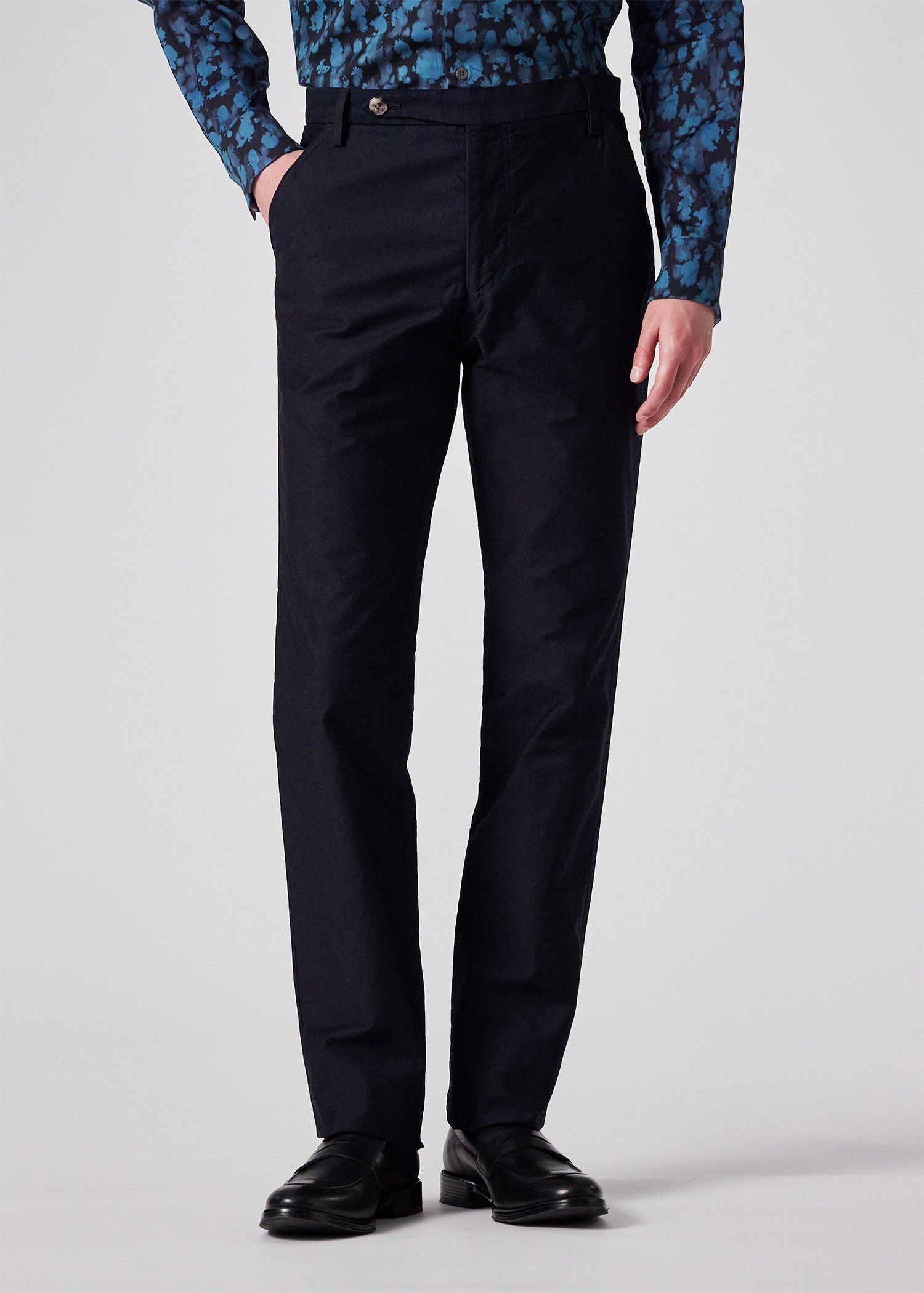 ライトモールスキン テーパード トラウザーズ