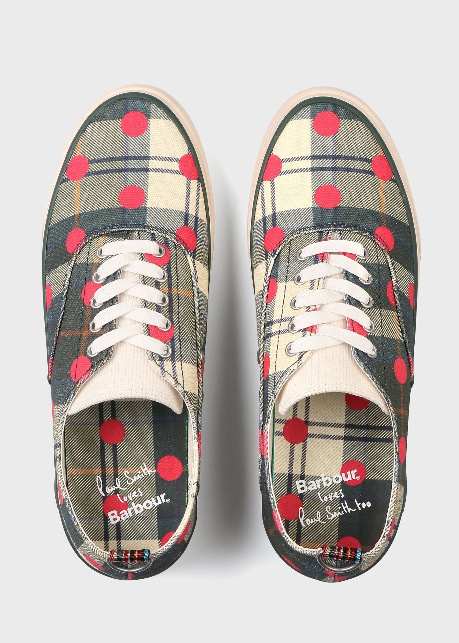 ウィメンズ Paul Smith Loves Barbour キャンバススニーカー