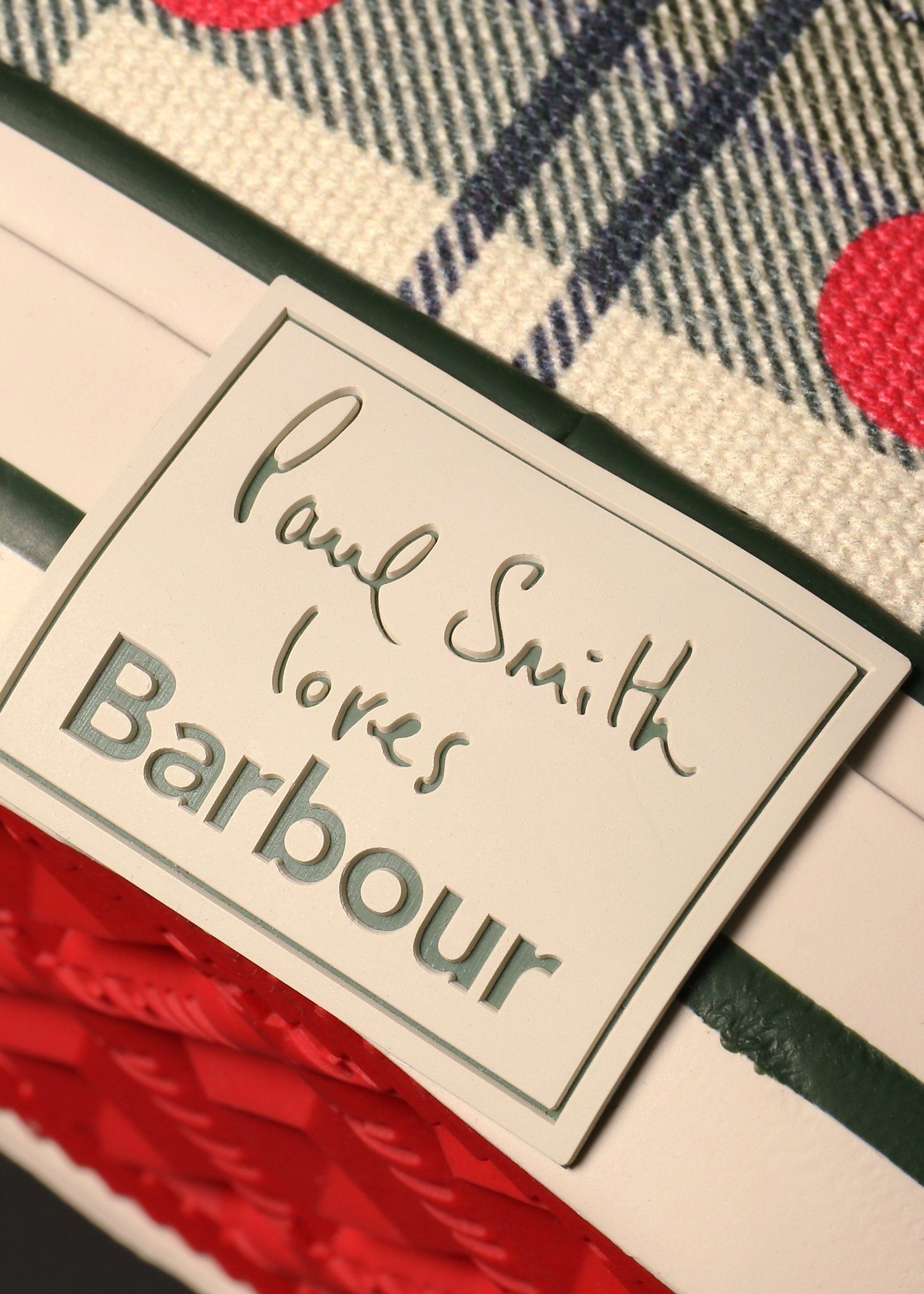 ウィメンズ Paul Smith Loves Barbour キャンバススニーカー