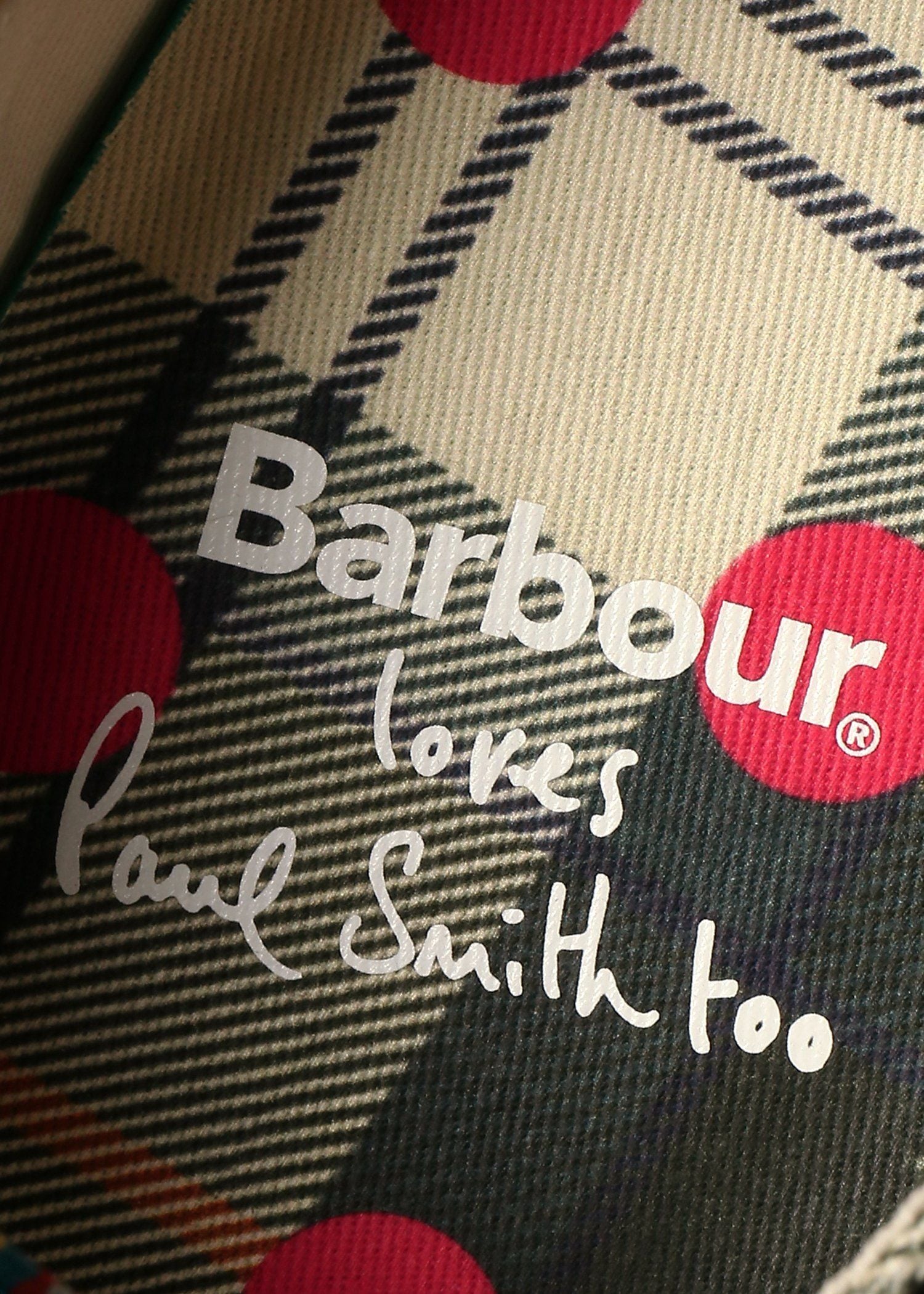 ウィメンズ Paul Smith Loves Barbour キャンバススニーカー