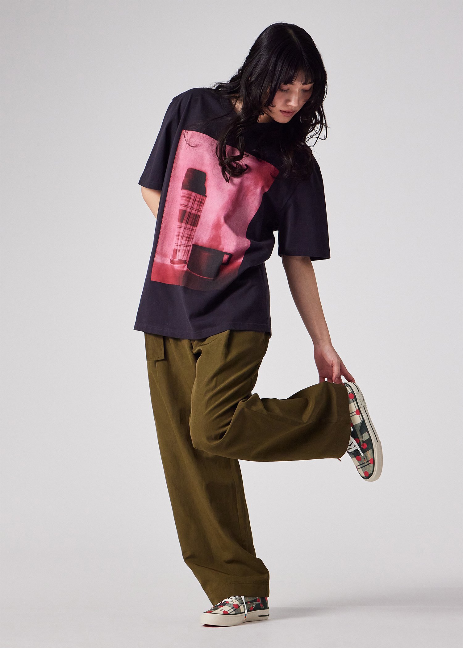 ウィメンズ Paul Smith Loves Barbour キャンバススニーカー