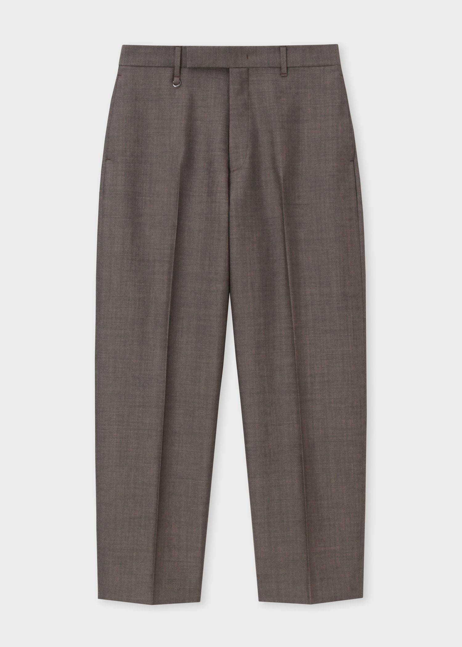 シャークスキン ワイドトラウザーズ