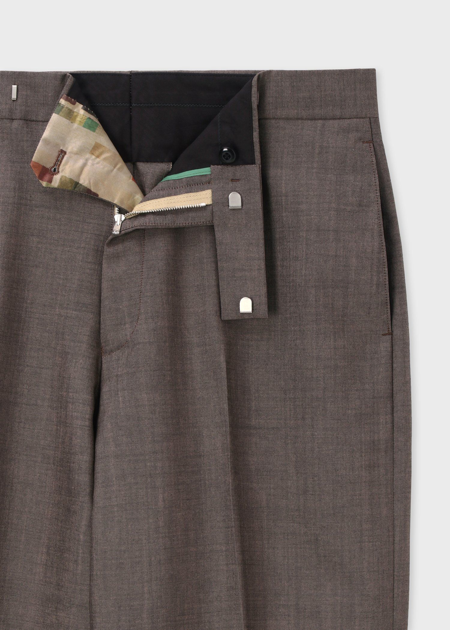 シャークスキン ワイドトラウザーズ