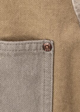 Paul Smith パッチワーク風 リネンジャケット RED EAR パッチワークパネル ワークジャケット ｜ポール・スミス